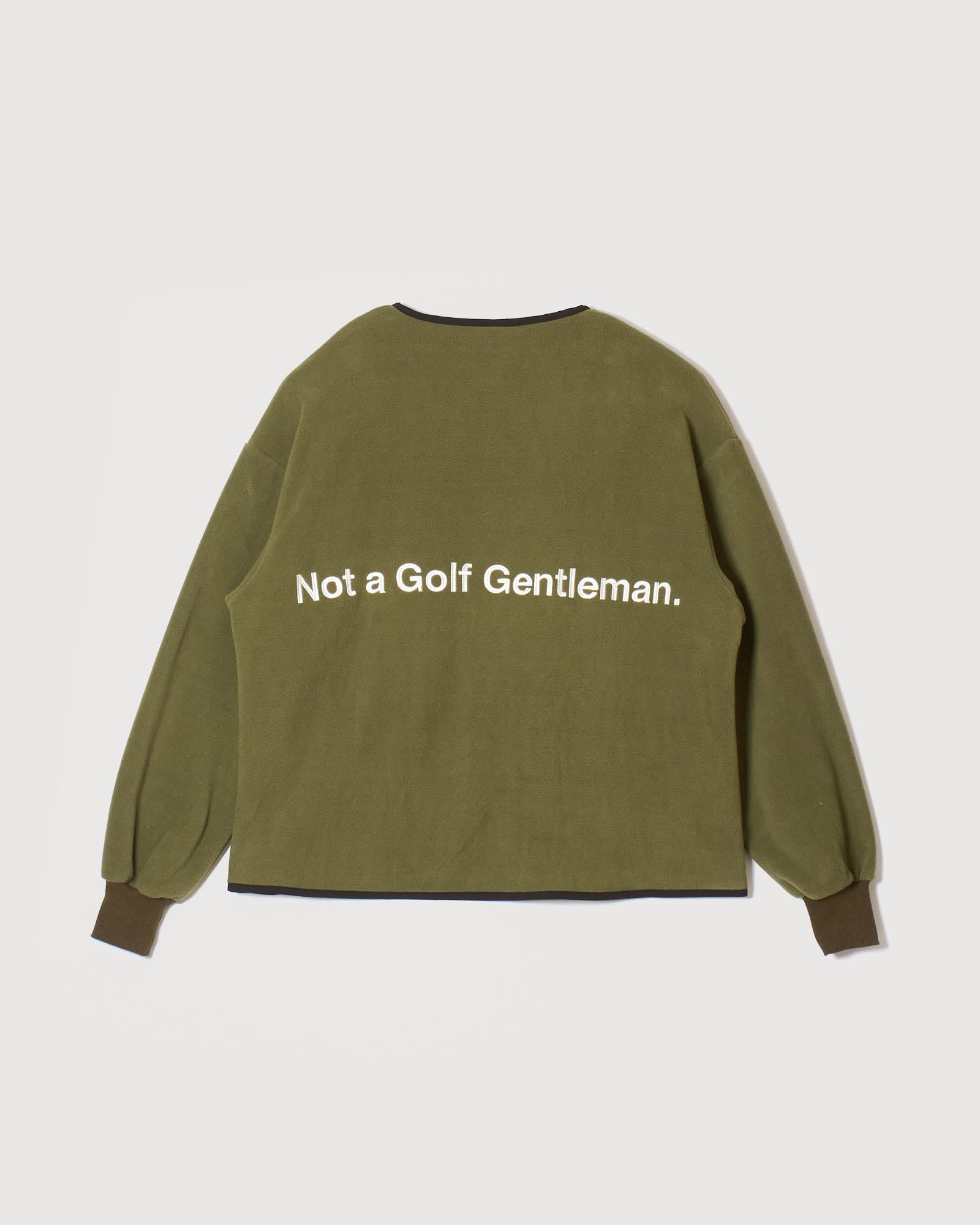 【チョロ】キャプテンズヘルムゴルフフリースノーカラージャケットアジャス MICRO FLEECE NO COLLAR JACKET - KHAKI - – Cph/Golf™︎