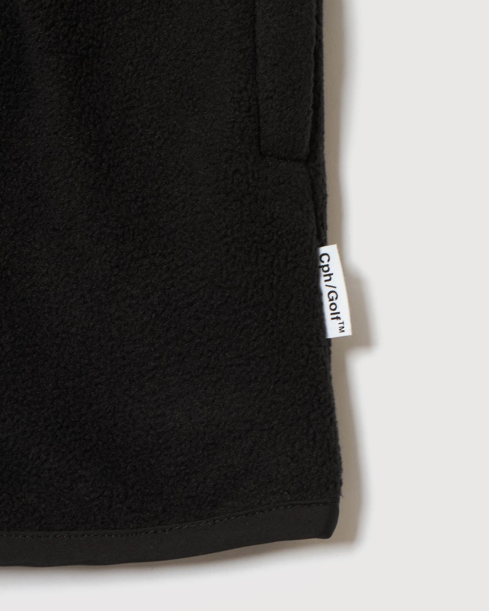 MICRO FLEECE NO COLLAR JACKET - BLACK - – Cph/Golf™︎