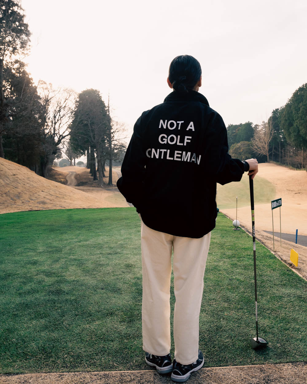 GENTLEMAN CORDUROY COACH JACKET - BLACK - – Cph/Golf™︎