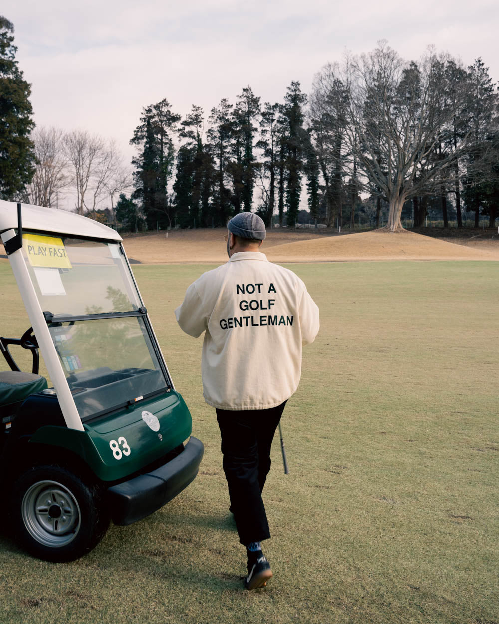 GENTLEMAN CORDUROY COACH JACKET - CREAM - – Cph/Golf™︎