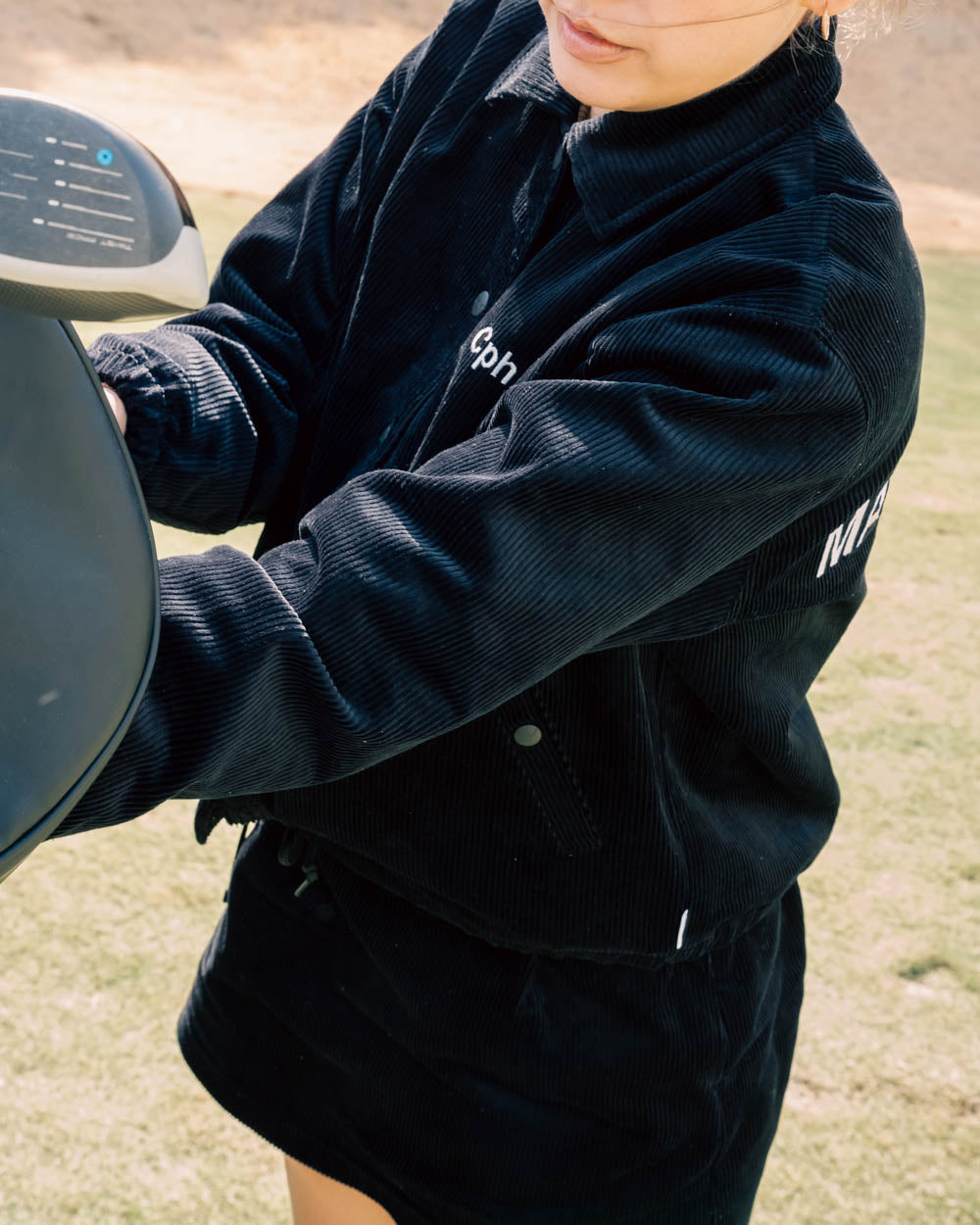 マドモアゼルコーデュロイコーチジャケット　レディースサイズ WOMEN] #MADEMOISELLE CORDUROY COACH JACKET - PURPLE - – Cph/Golf™︎