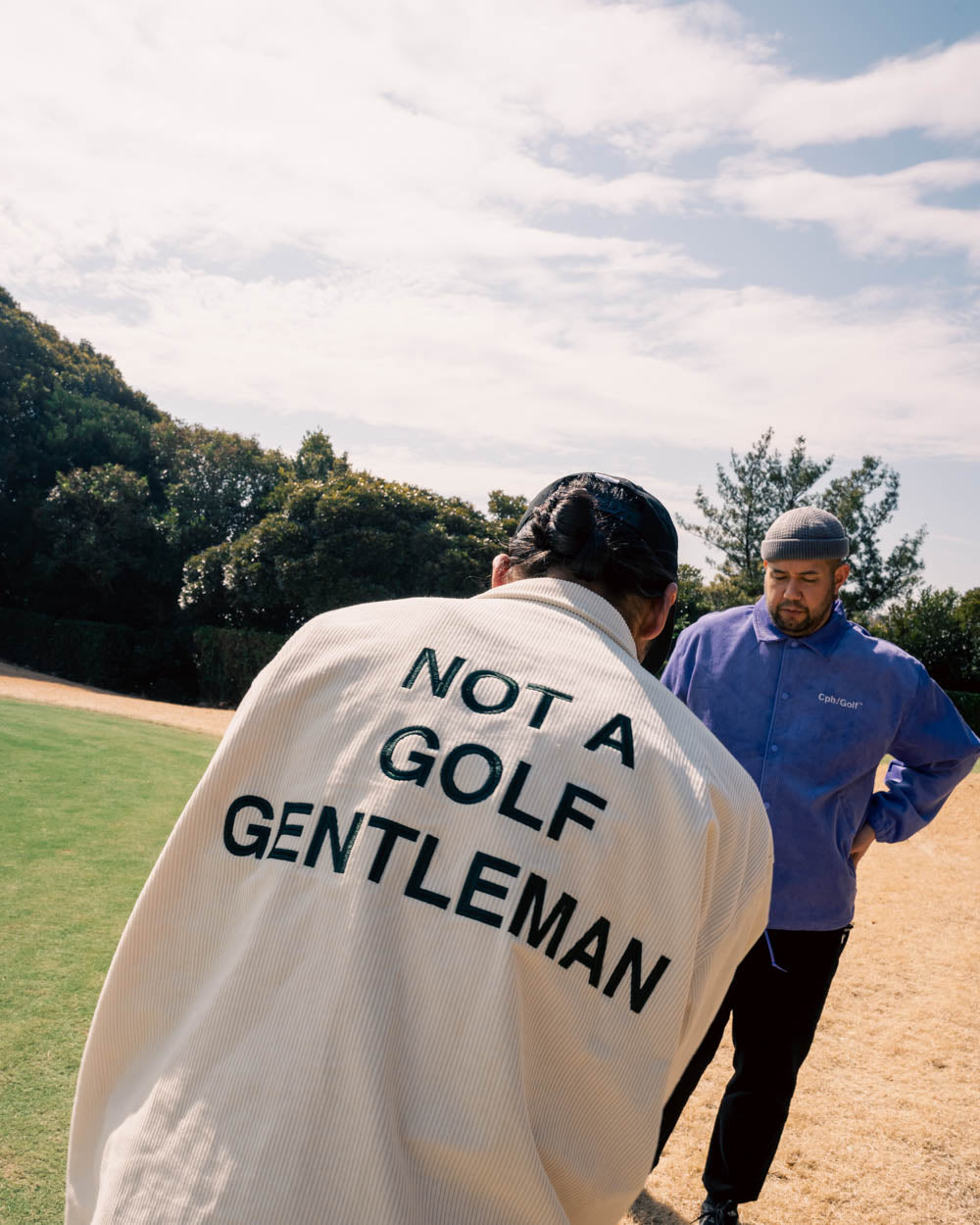 GENTLEMAN CORDUROY COACH JACKET - CREAM - – Cph/Golf™︎