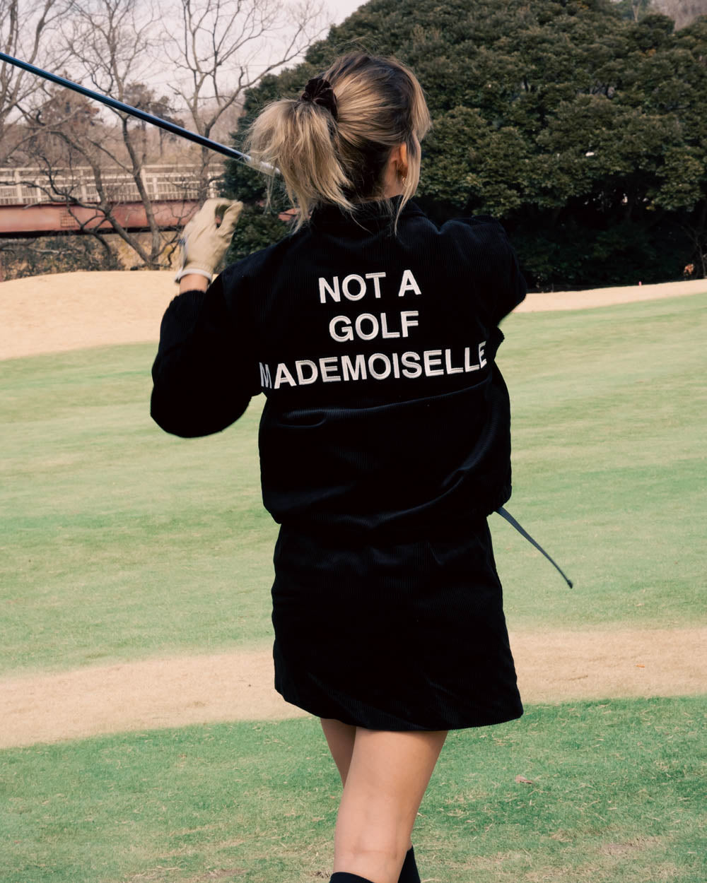 WOMEN] #MADEMOISELLE CORDUROY COACH JACKET - PURPLE - – Cph/Golf™︎