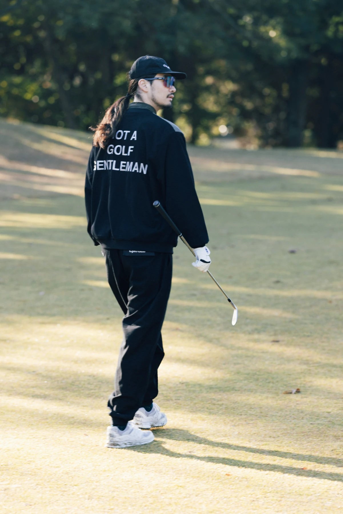 WAFFLE CORDUROY TRACK PULLOVER BLACK – Cph/Golf™︎