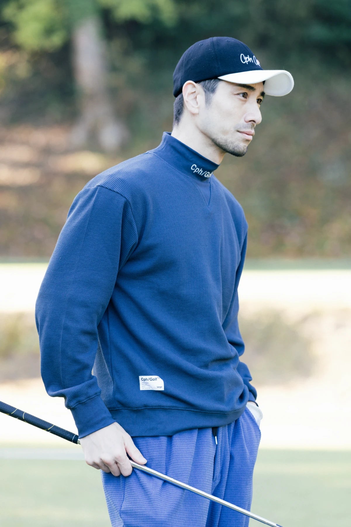 THERMAL LS MOCK NECK TEE NAVY – Cph/Golf™︎ THERMAL LS MOCK NECK TEE NAVY – Cph/Golf™︎