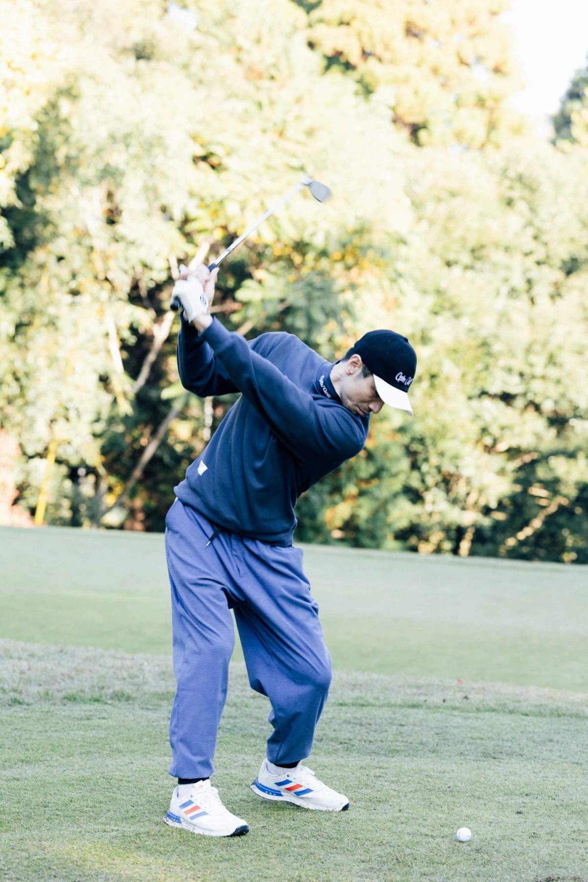 THERMAL LS MOCK NECK TEE NAVY – Cph/Golf™︎