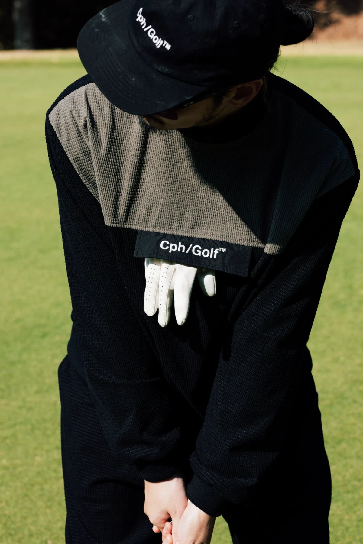 WAFFLE CORDUROY TRACK PULLOVER BLACK – Cph/Golf™︎