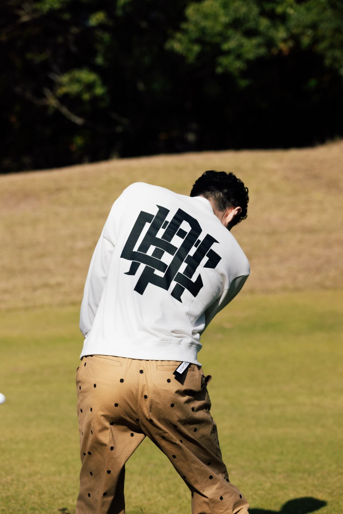 OVERLAP LOGO LS MOCK NECK TEE WHITE – Cph/Golf™︎