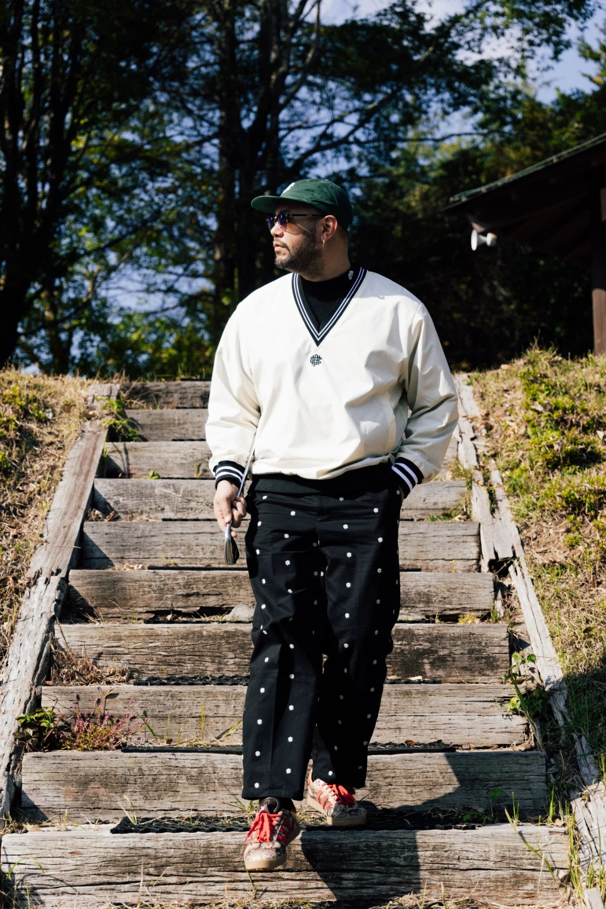 OVERLAP LOGO ADJUSTABLE CHINO BLACK – Cph/Golf™︎