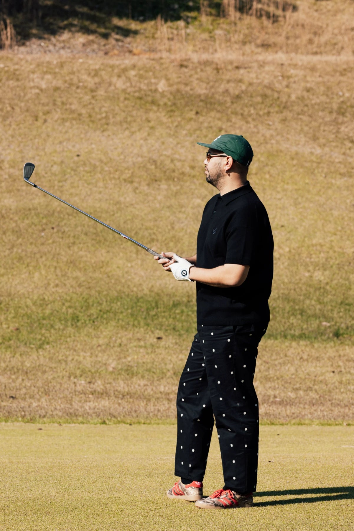 OVERLAP LOGO ADJUSTABLE CHINO BLACK – Cph/Golf™︎