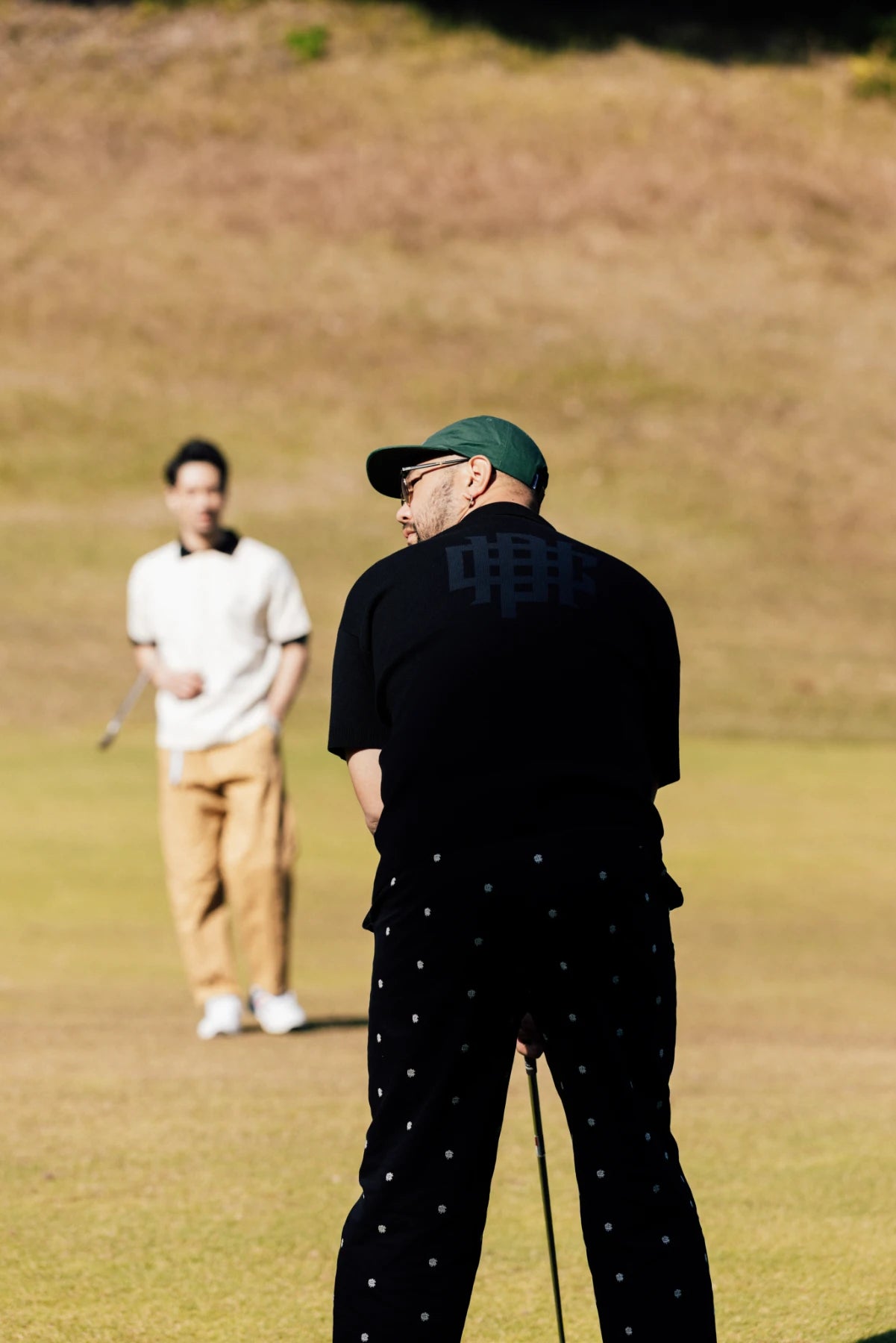 OVERLAP LOGO KNIT POLO BLACK – Cph/Golf™︎