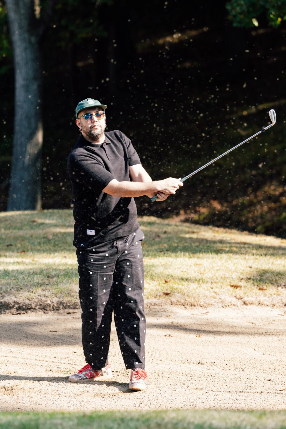 OVERLAP LOGO KNIT POLO BLACK – Cph/Golf™︎