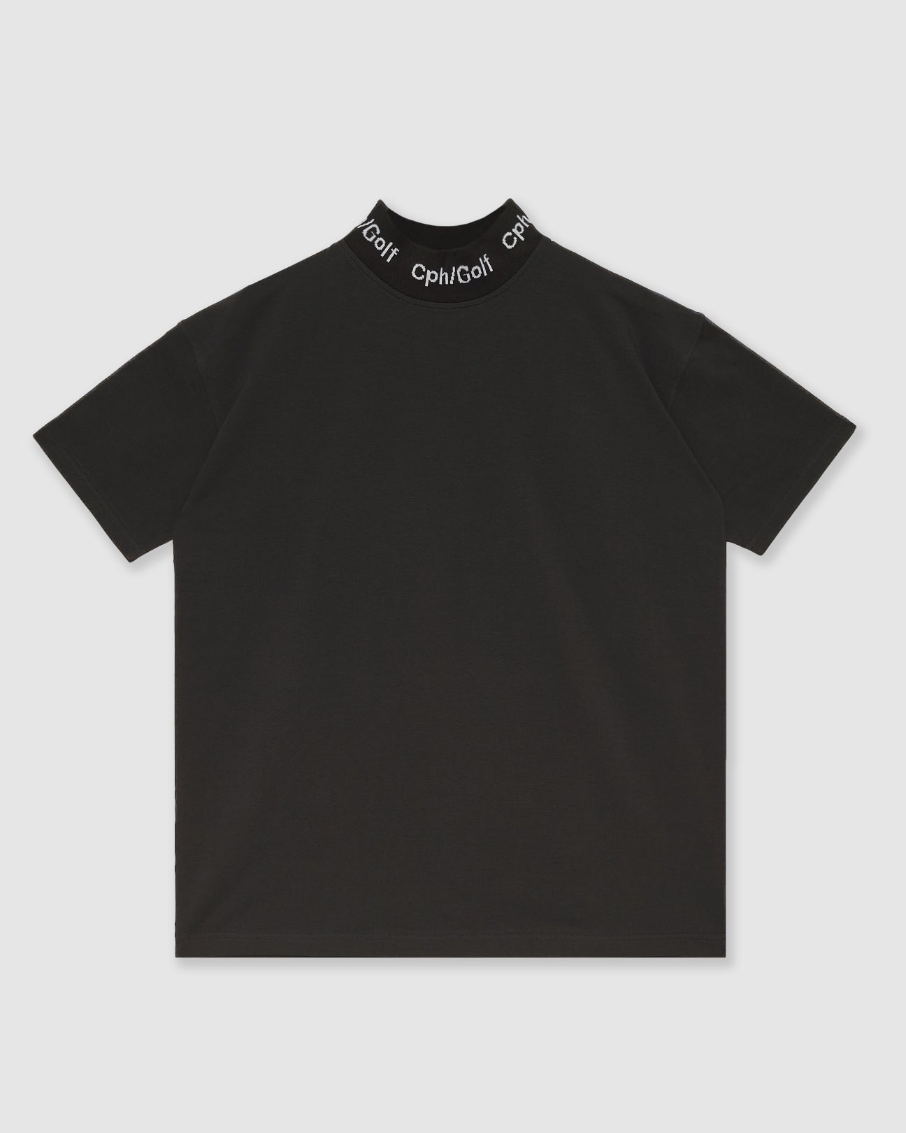 JACQUARD MOCK S/S TEE - BLACK - – Cph/Golf™︎