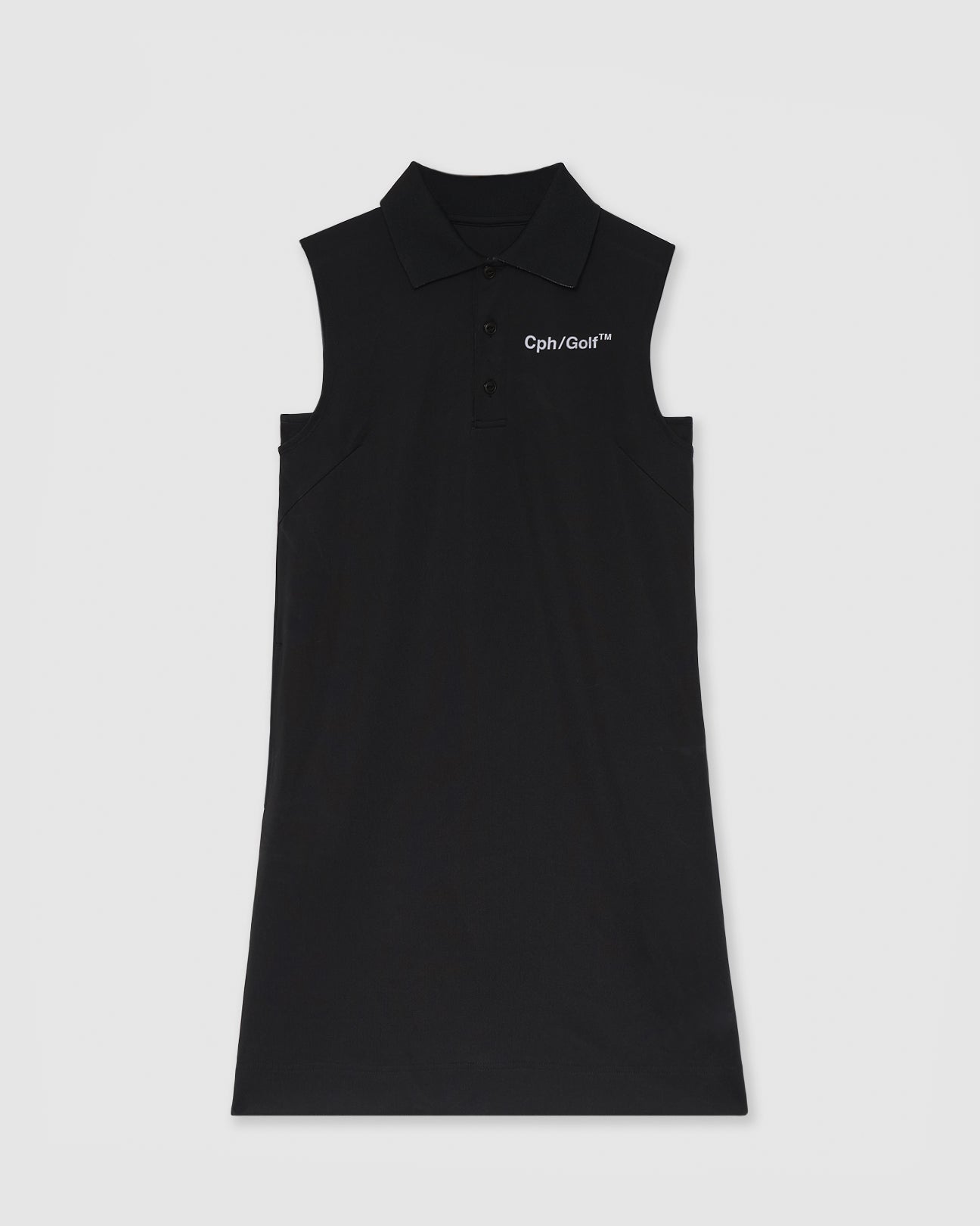 Cph/Golf ブラックワンピース WOMENS】#NO SLEEVE POLO ONE-PIECE - BLACK - – Cph/Golf™︎