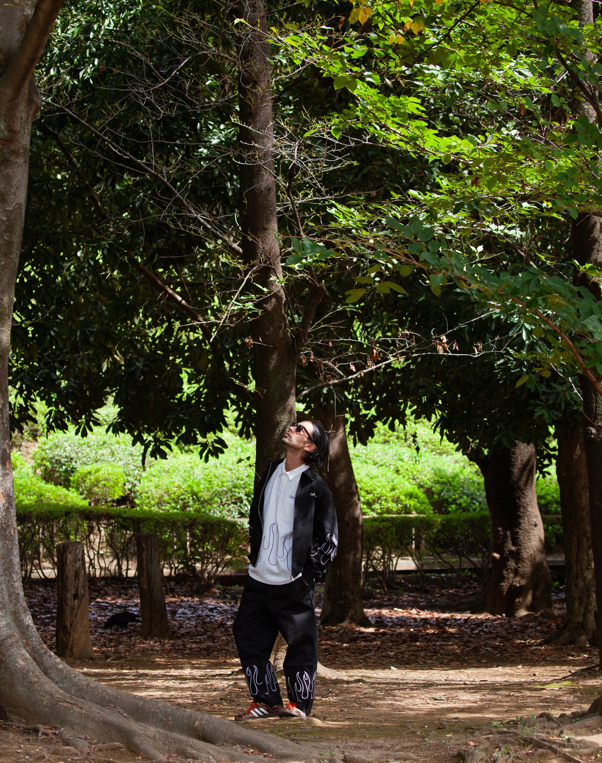 FIRE SLEEVE COTTON TRACK BLOUSON BLACK – Cph/Golf™︎