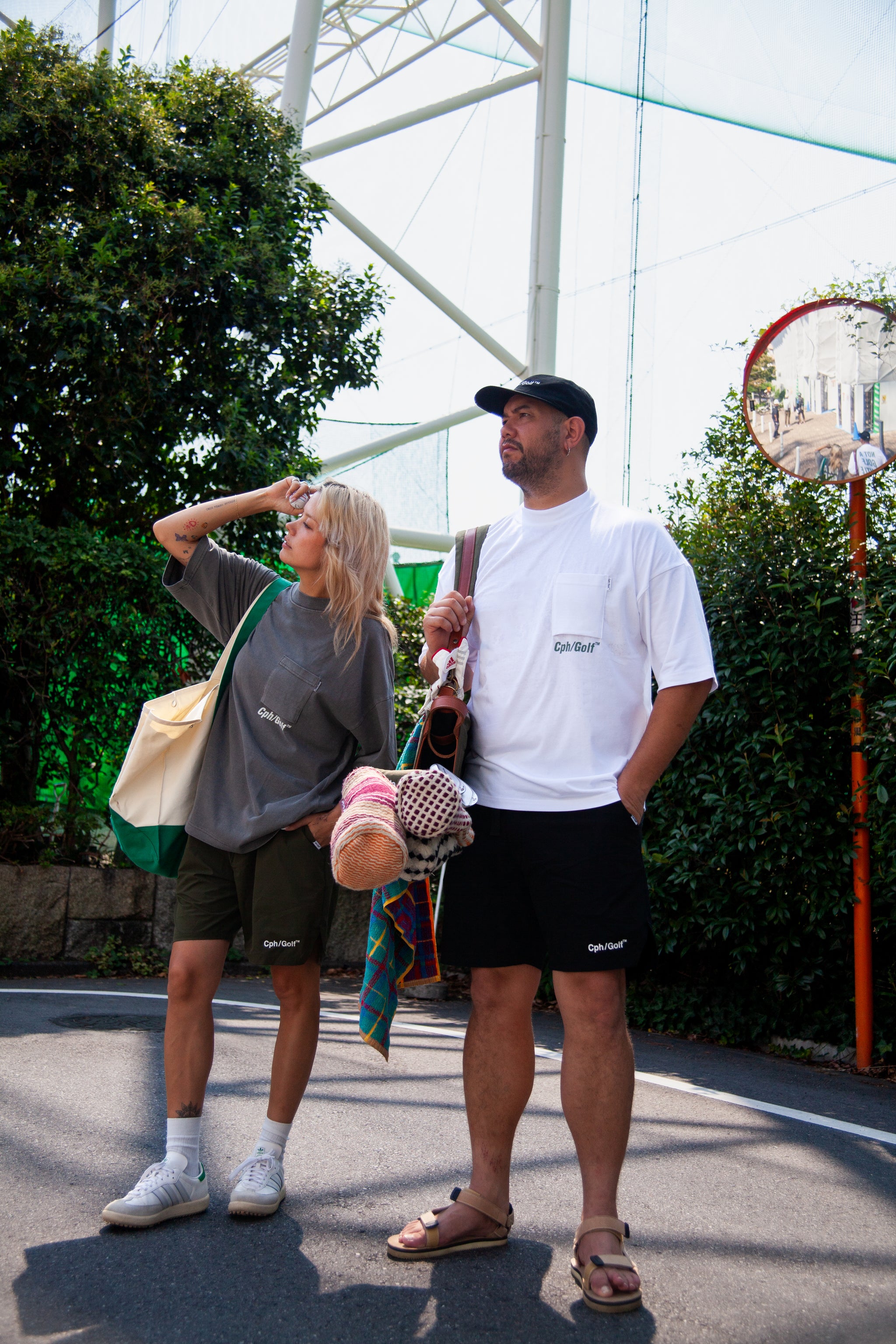 Cph / Golf ゴルフウェア Munsingwear × Cph/Golf™️ #WASHABLE CREW KNIT - GREEN