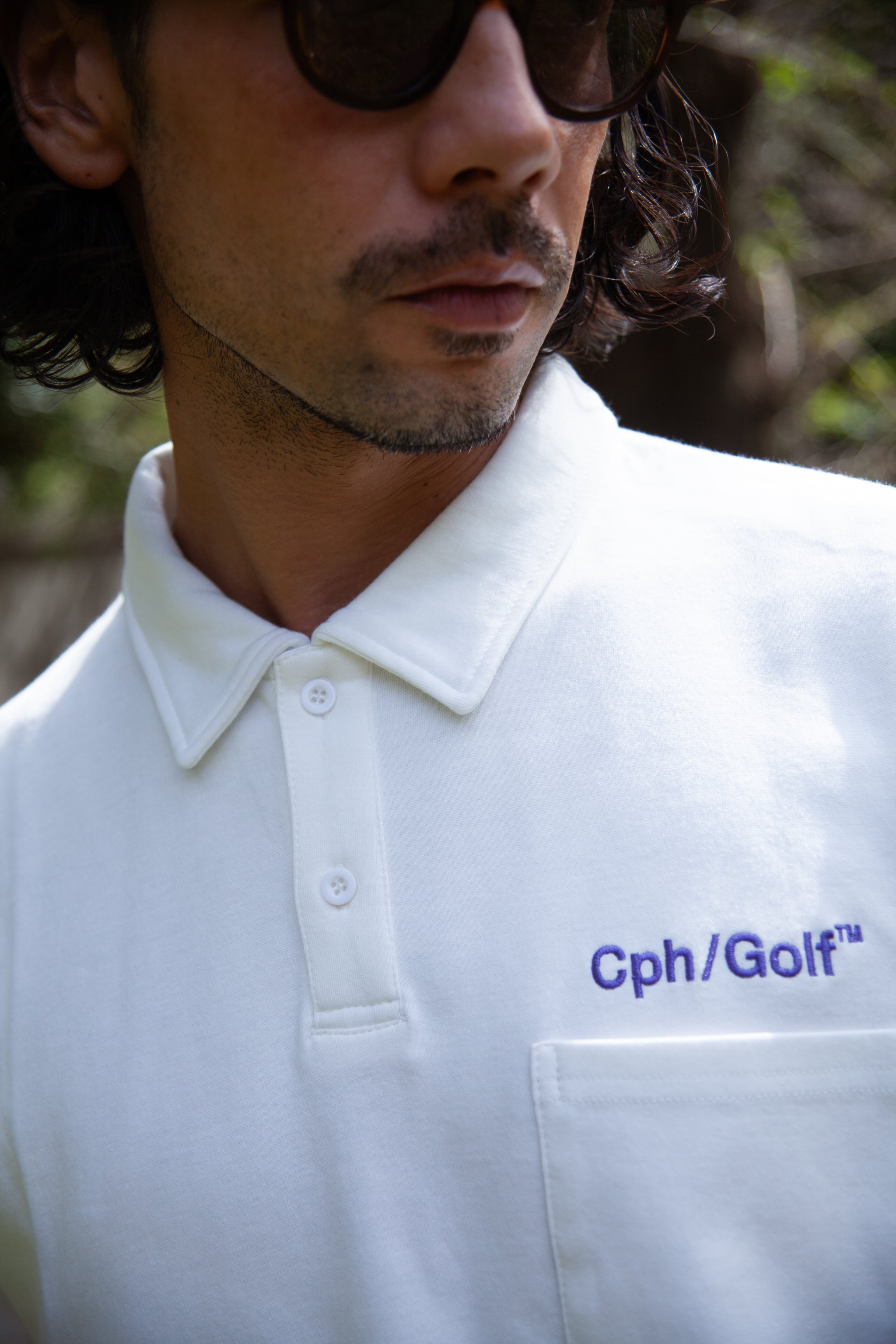cph/golf FIRE SS POLO ホワイト　Mサイズ　新作 FIRE SS POLO WHITE – Cph/Golf™︎