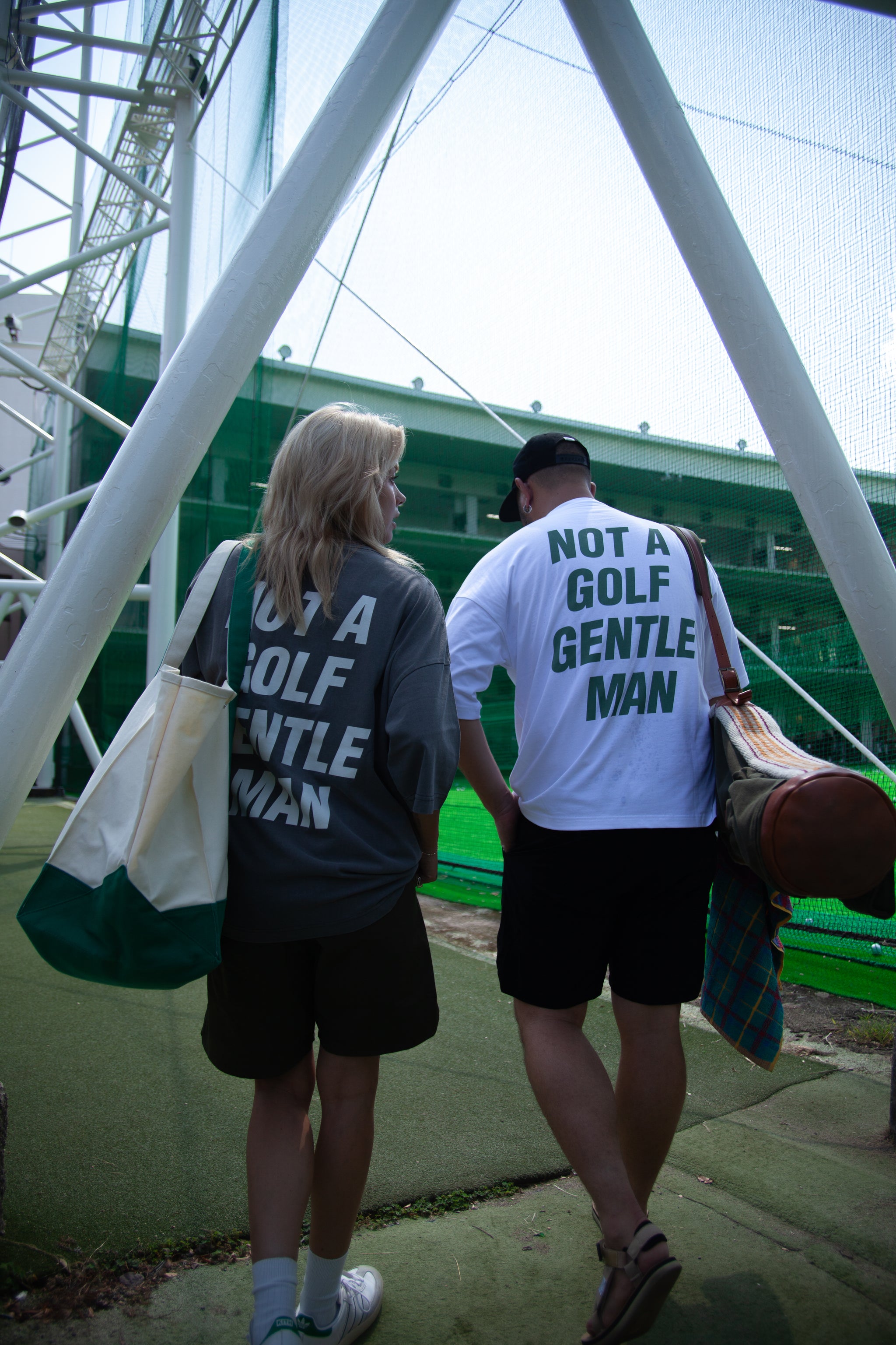 SHELTECH × Cph Golf #FRONT POCKET GENTLEMAN MOCK NECK TEE