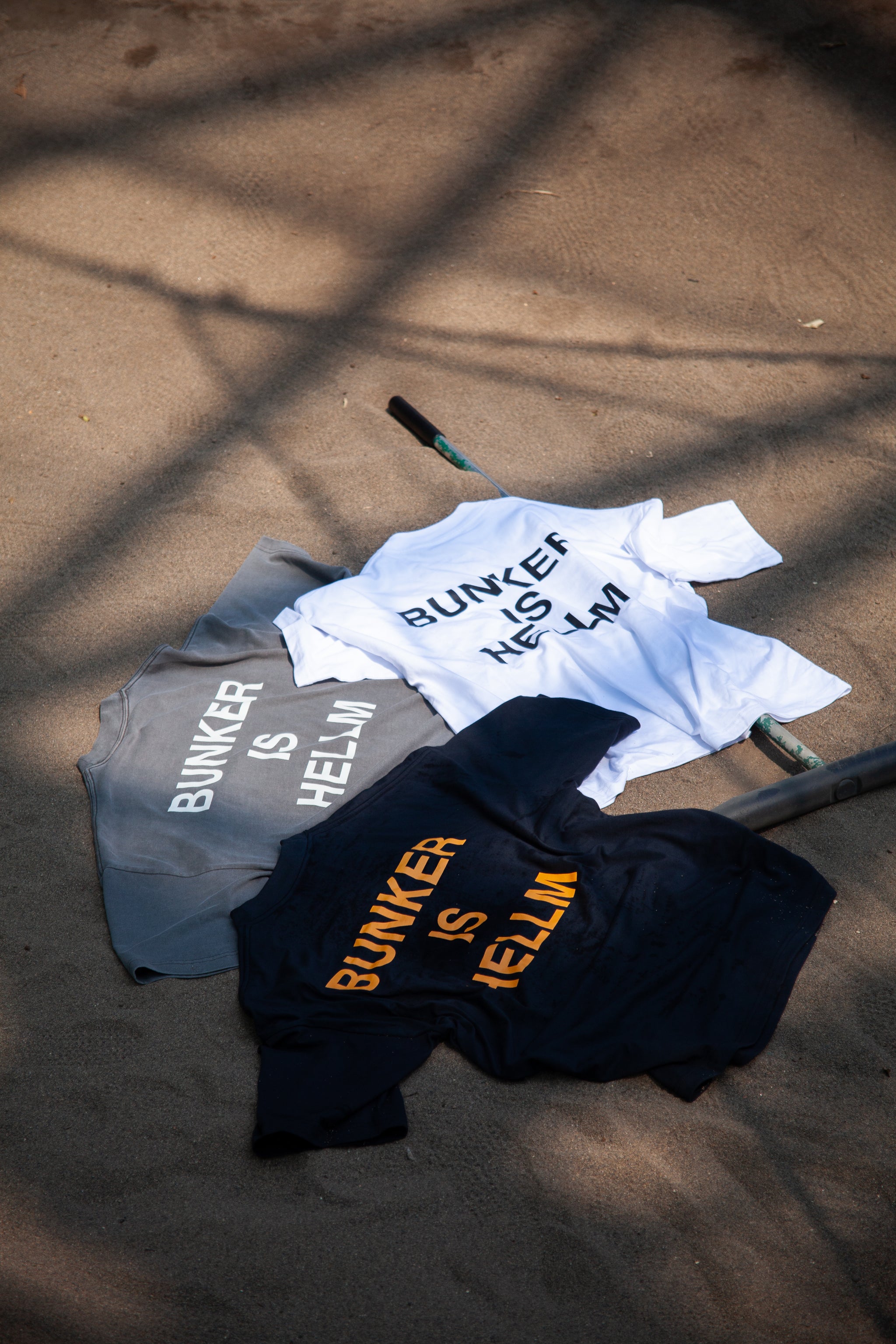 Cph/Golf™ BUNKER IS HELLM Tシャツ M SHELTECH × Cph Golf #BUNKER IS HELLM MOCK NECK TEE WHITE