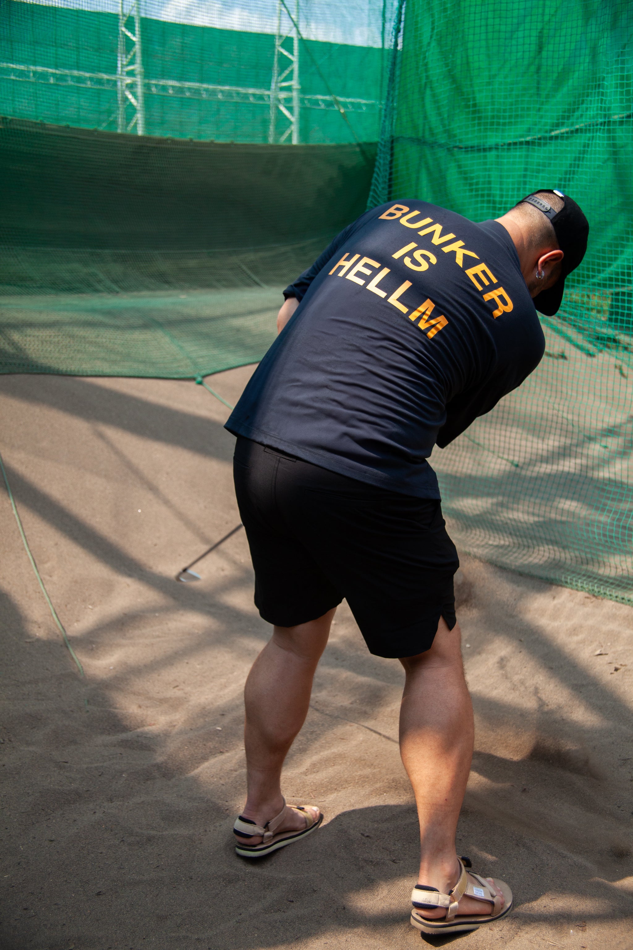 Cph/Golf™ BUNKER IS HELLM Tシャツ M Cph/Golf™️ #NAGG DOUBLE MESH TEE - GREEN - – Cph/Golf™︎
