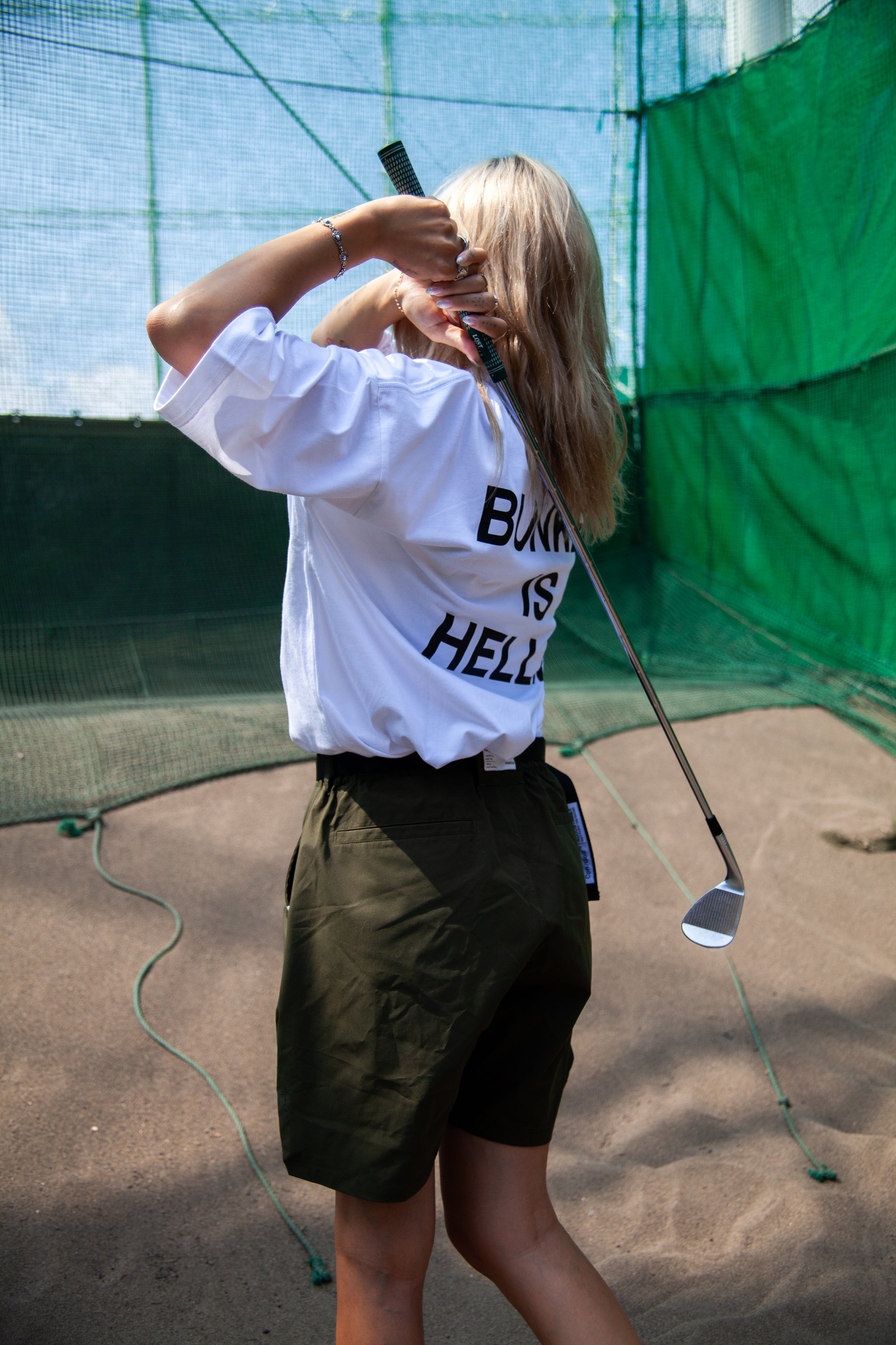 Cph/Golf™ BUNKER IS HELLM Tシャツ M Cph/Golf™️ #NAGG DOUBLE MESH TEE - GREEN - – Cph/Golf™︎