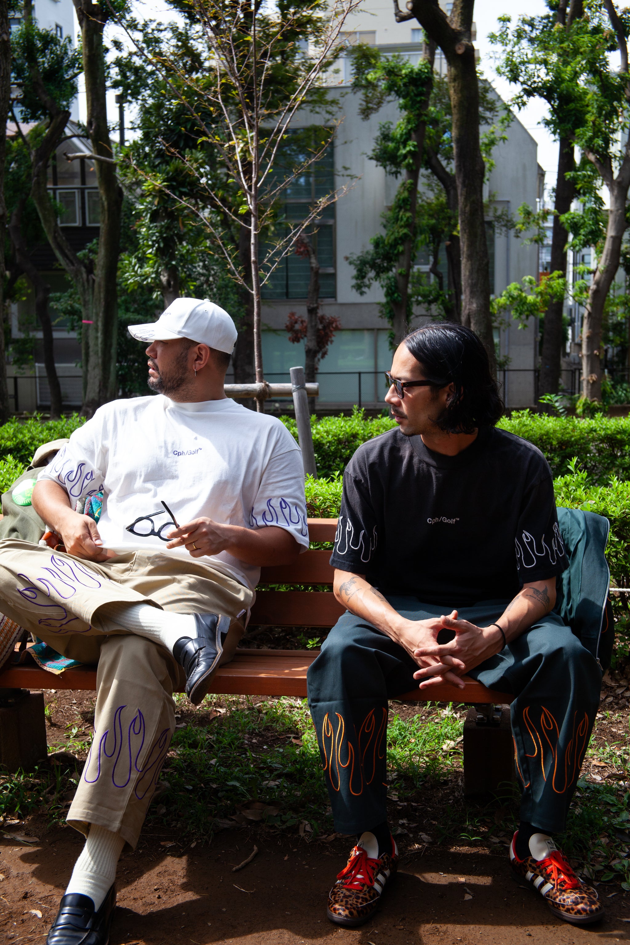 FIRE SLEEVE SS MOCK NECK TEE WHITE – Cph/Golf™︎