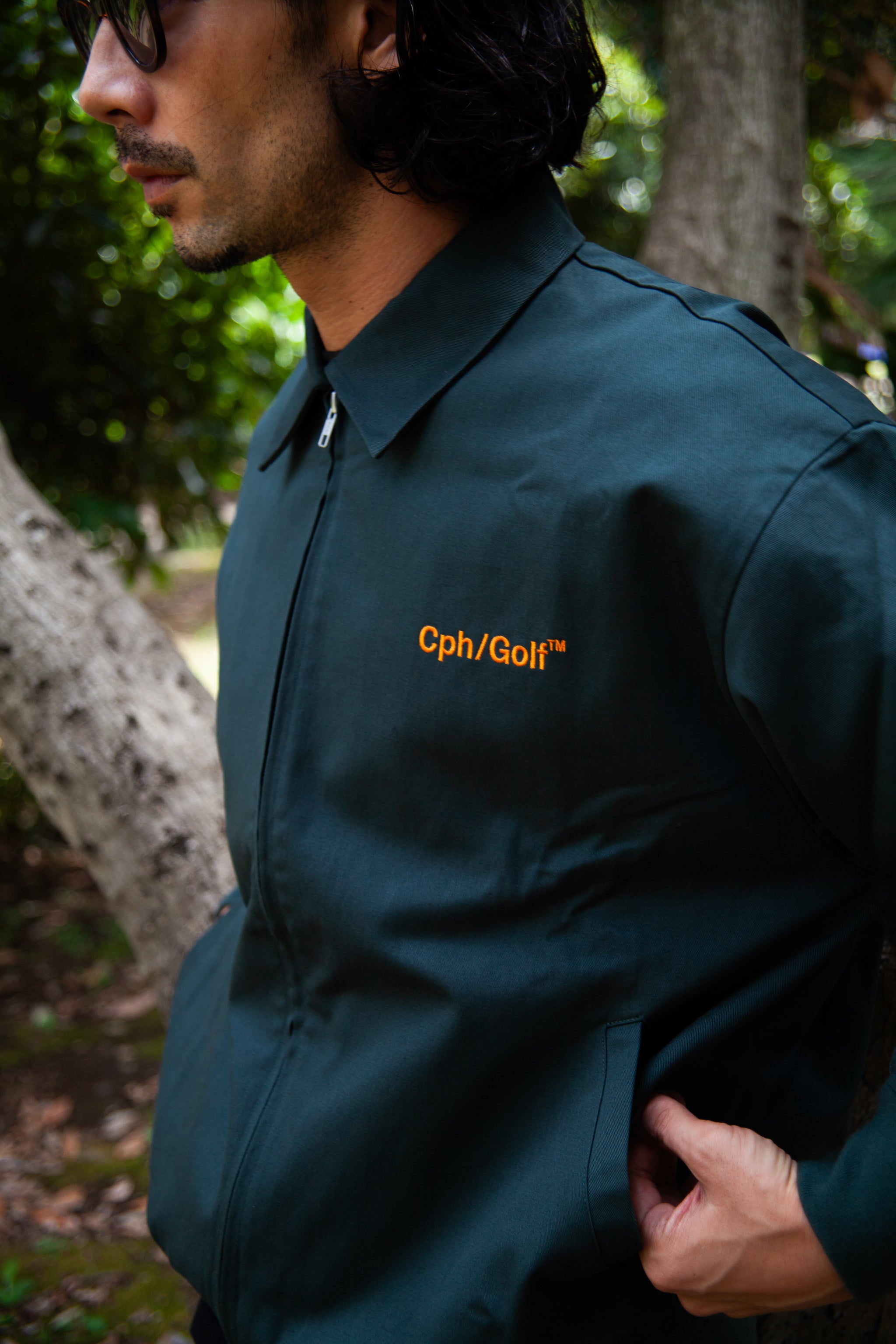 FIRE SLEEVE COTTON TRACK BLOUSON GREEN – Cph/Golf™︎