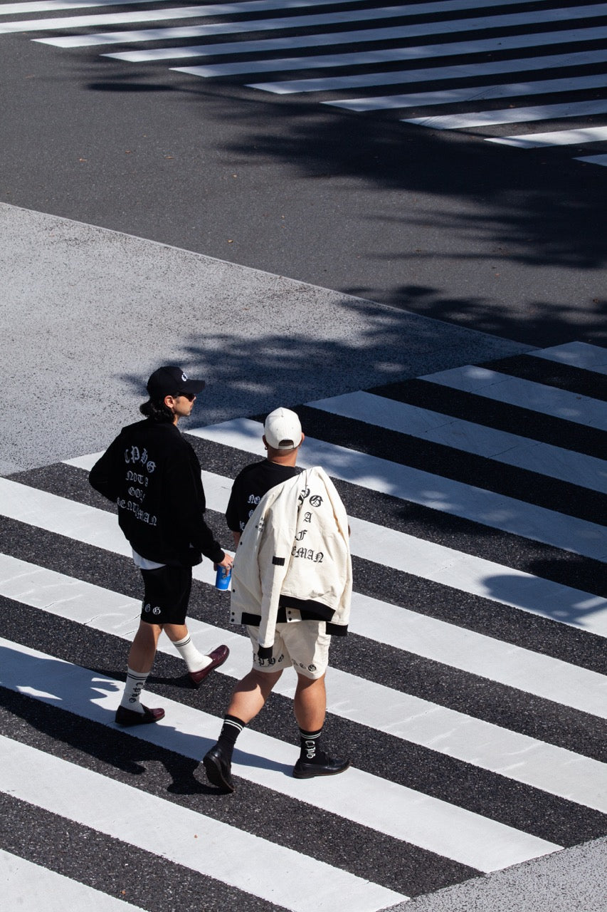 OLD ENGLISH LOGO STADIUM JACKET WHITE – Cph/Golf™︎
