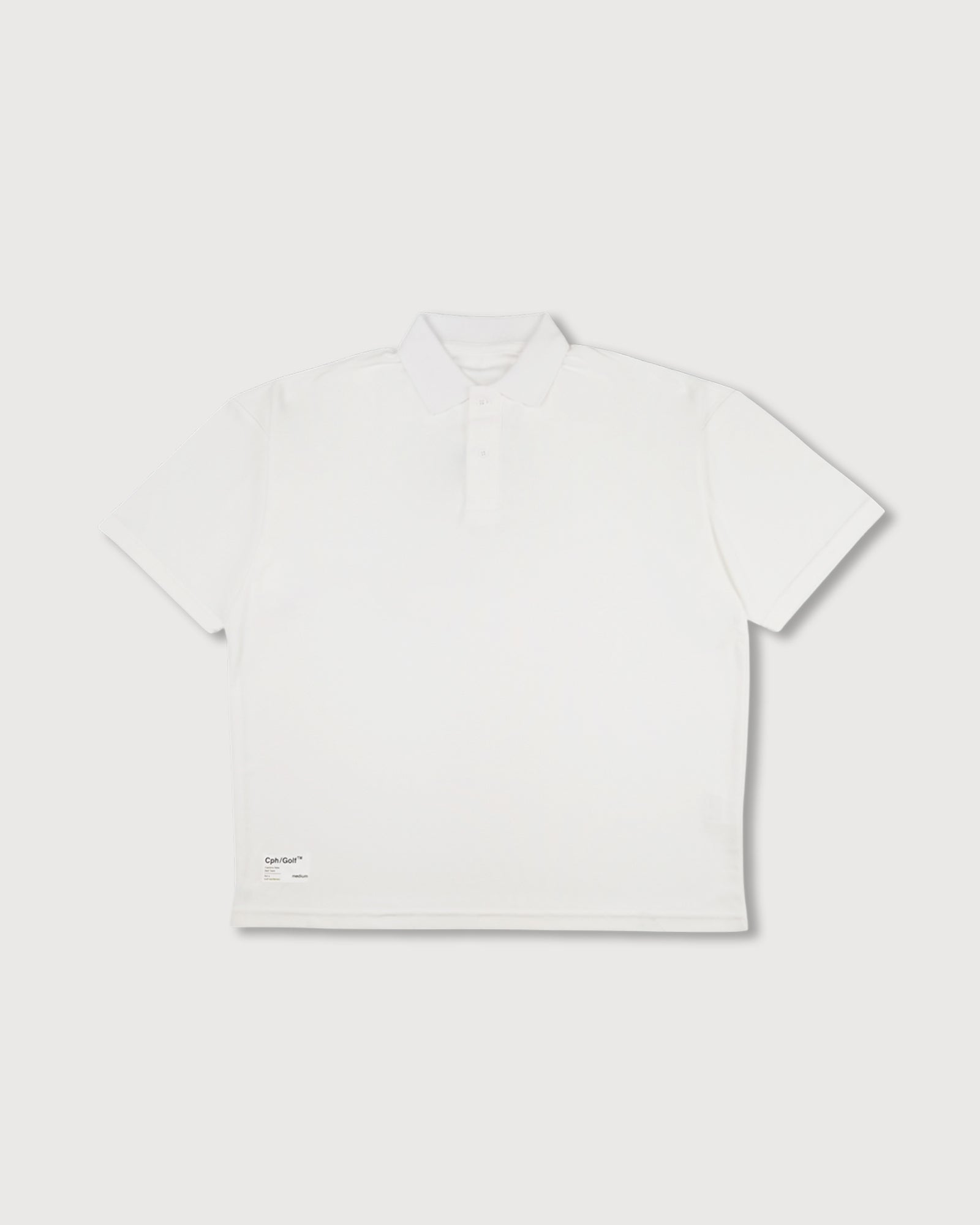 AS2OV × Cph/Golf™ #OVERSIZED S/S POLO - WHITE - – Cph/Golf™︎
