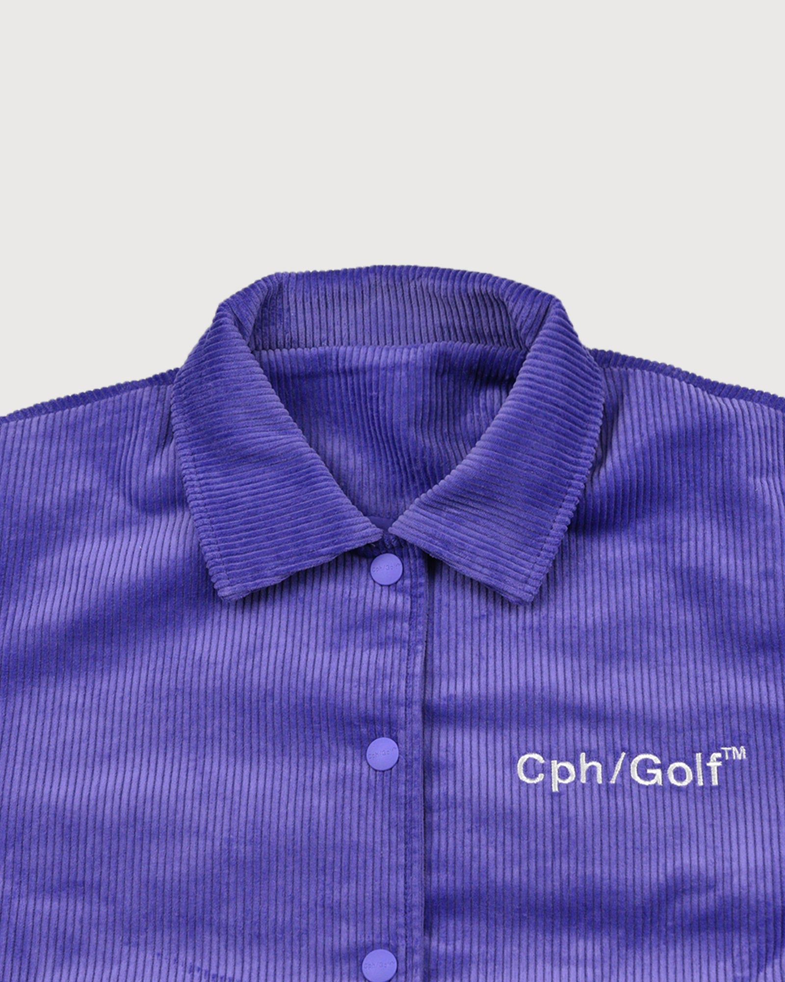 WOMEN] #MADEMOISELLE CORDUROY COACH JACKET - PURPLE - – Cph/Golf™︎