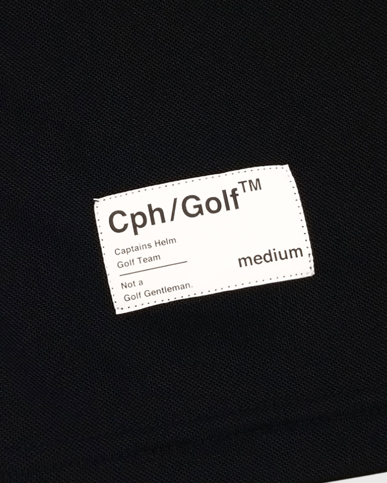 AS2OV × Cph/Golf™ #OVERSIZED S/S POLO - BLACK - – Cph/Golf™︎