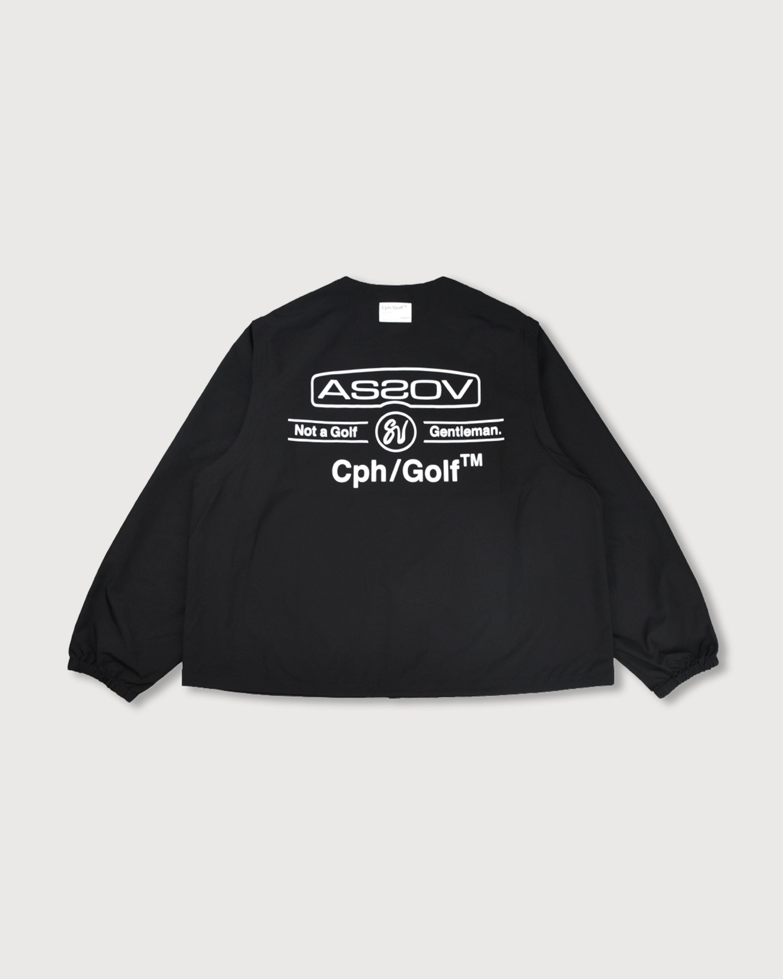AS2OV × Cph/Golf™ #DETACHABLE VEST NO COLLAR JACKET - BLACK