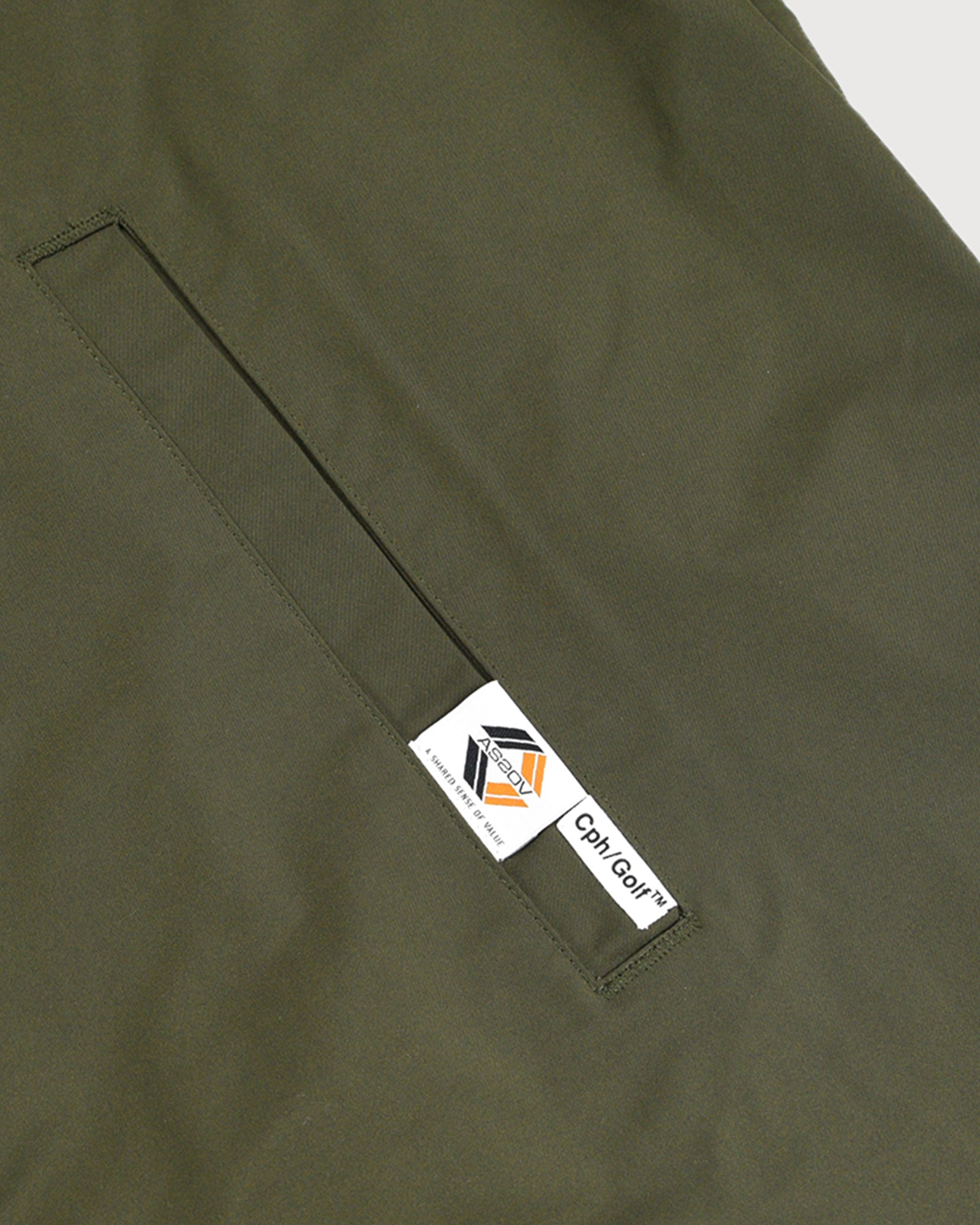 AS2OV × Cph/Golf™ #DETACHABLE VEST NO COLLAR JACKET - KHAKI
