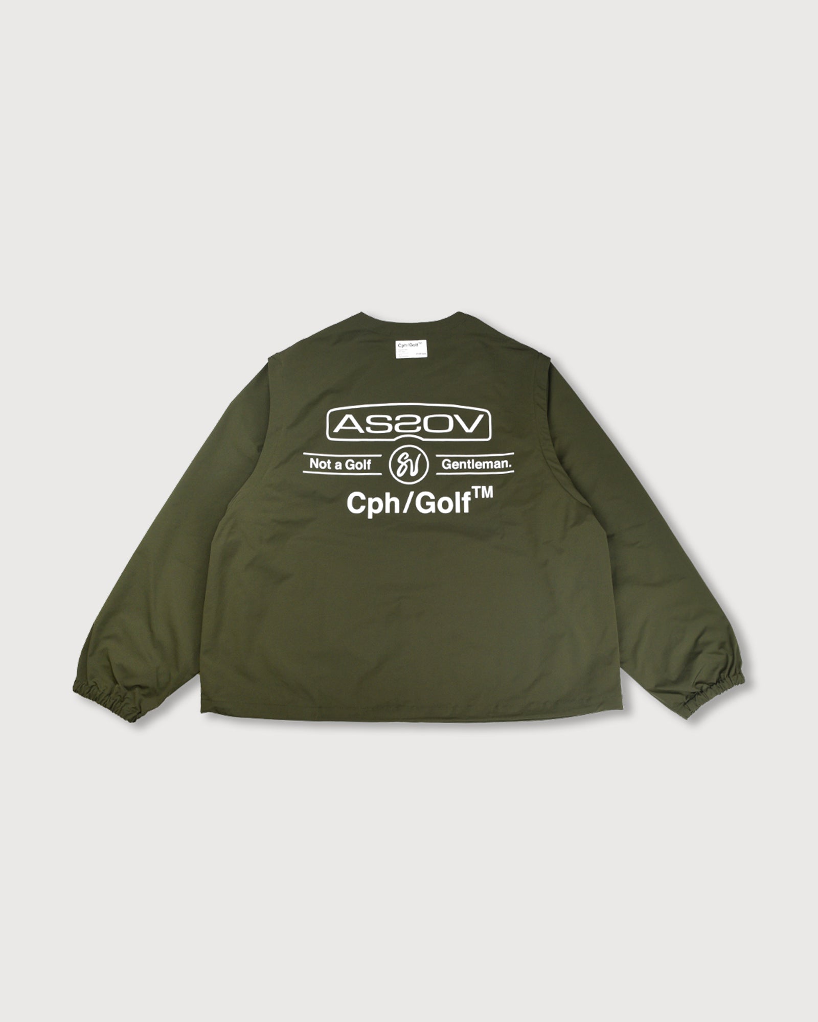 【完売】Cph/Golf™ LOGO NO COLLAR JACKET Cph/Golf™ LOGO NO COLLAR JACKET BLACK – Cph/Golf™︎
