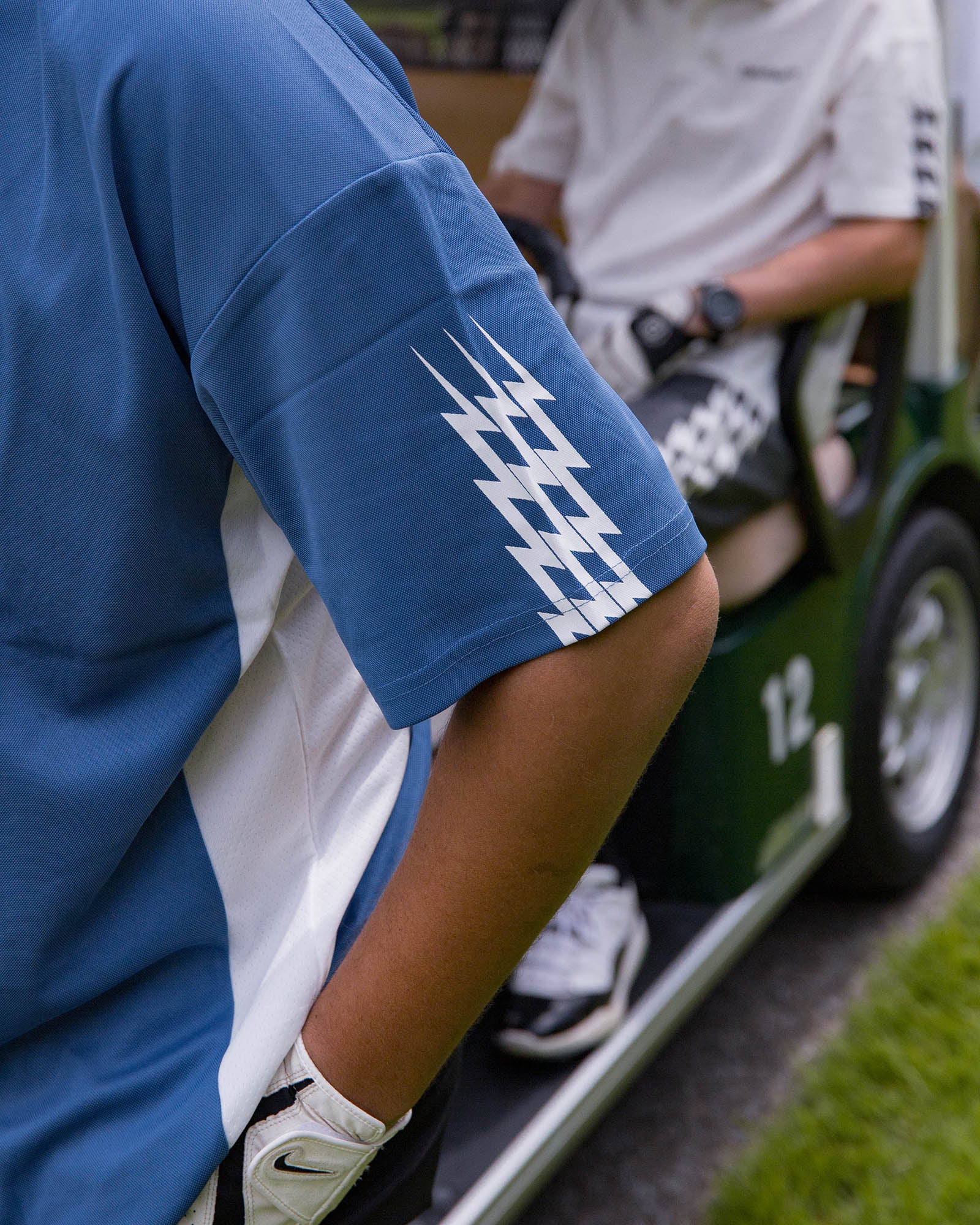 THUNDER STRIPES POLO - BLUE - – Cph/Golf™︎