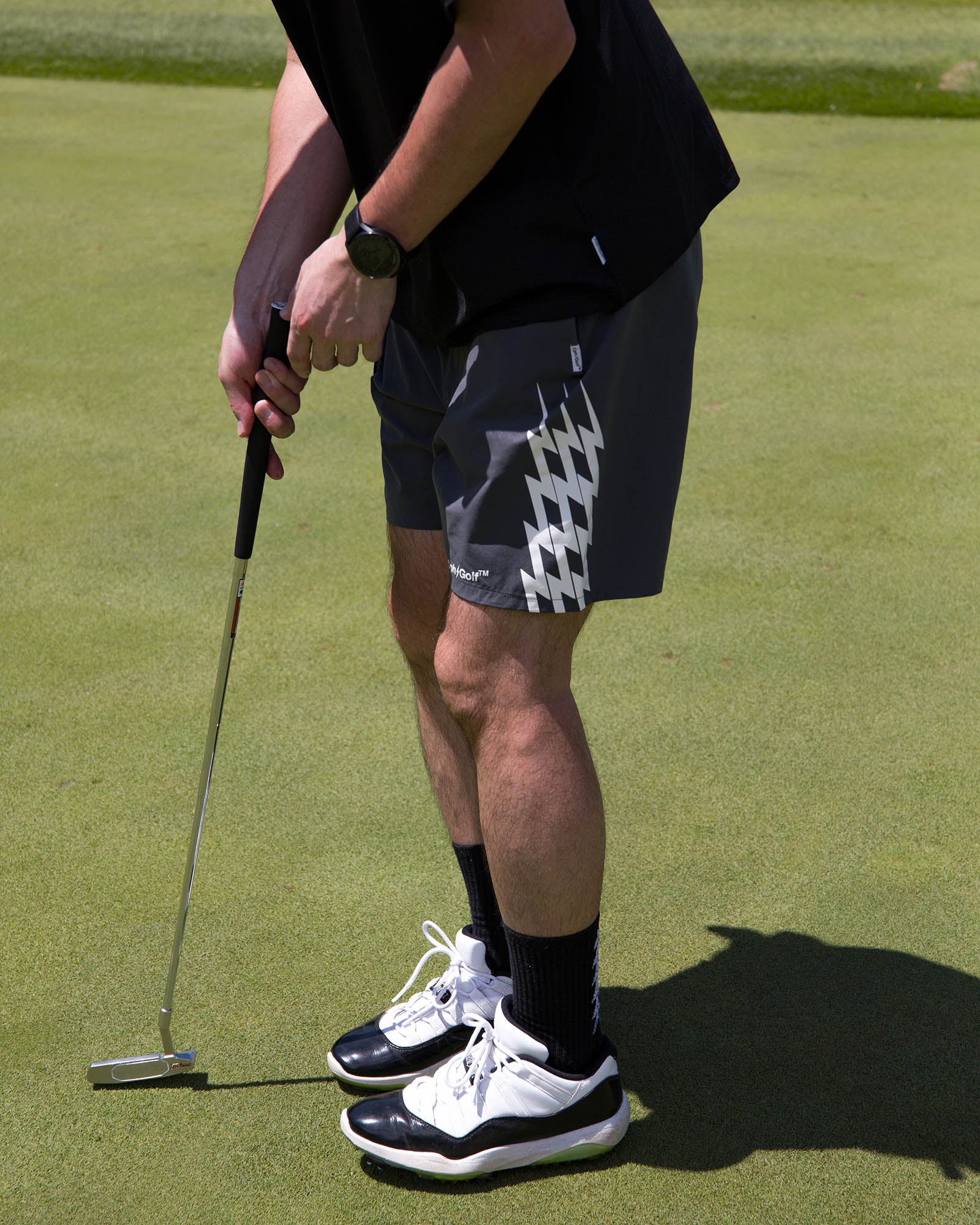 THUNDER STRIPES ADJUSTABLE SHORT - GRAY - – Cph/Golf™︎