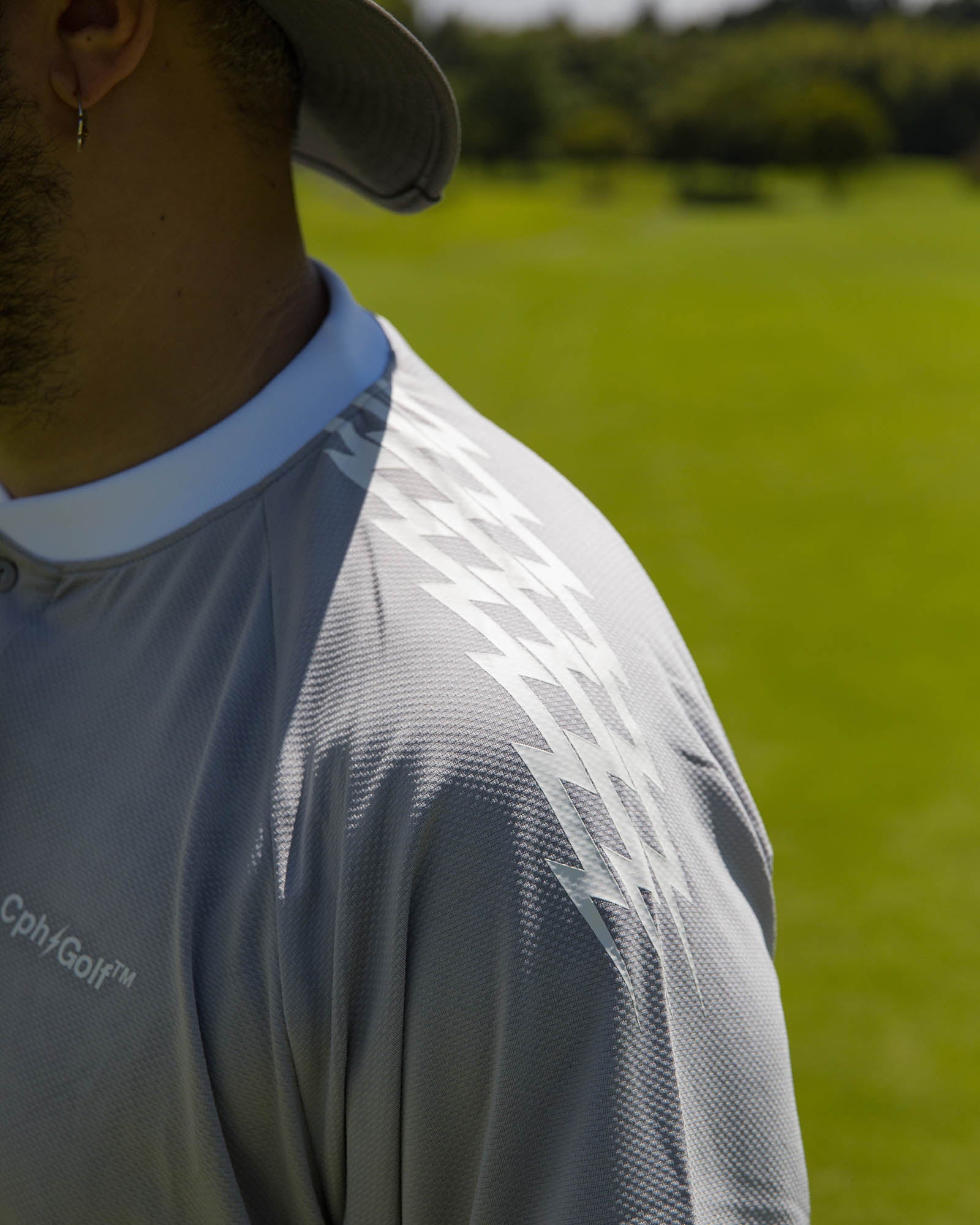 THUNDER STRIPES HENRY POLO - GRAY - – Cph/Golf™︎