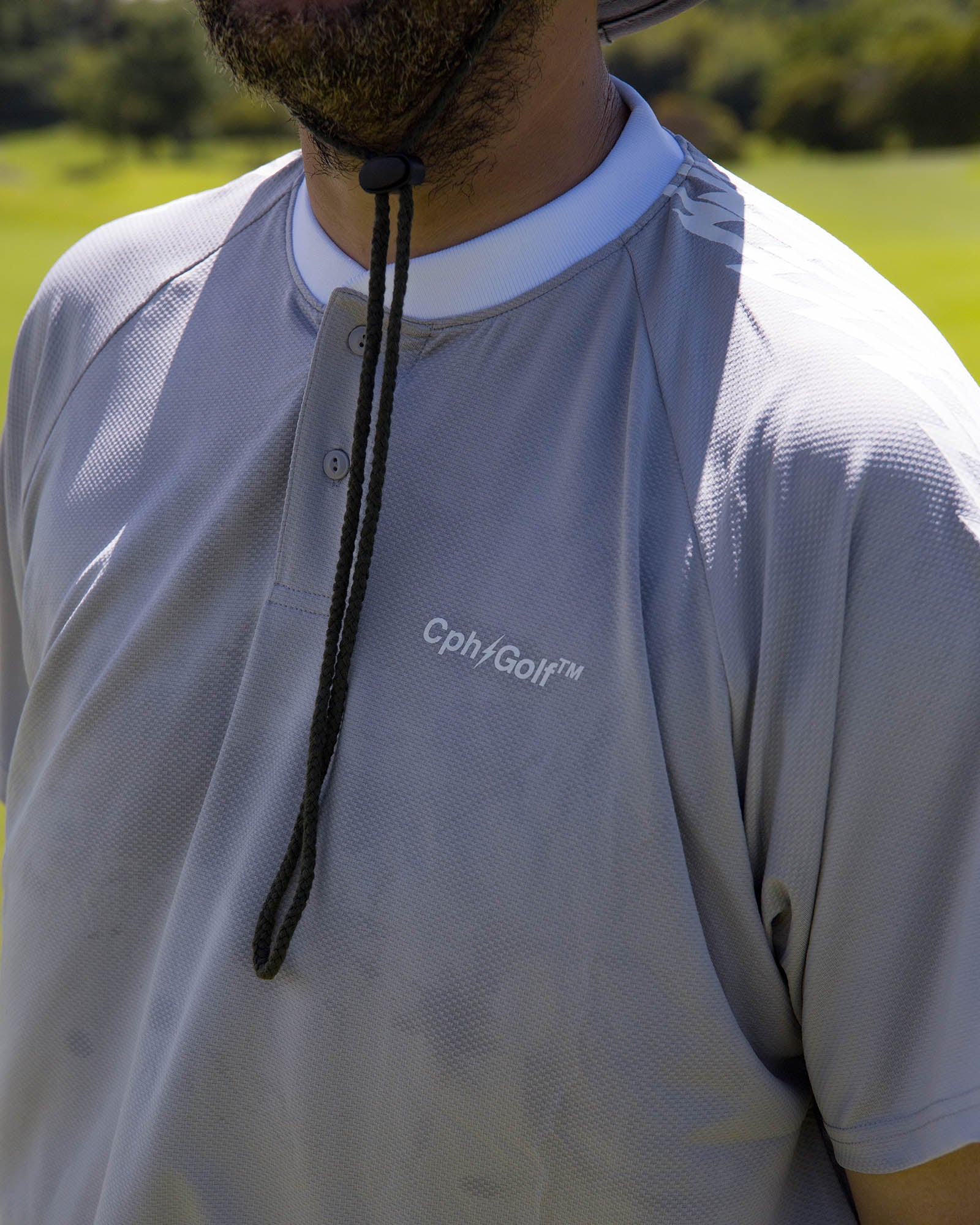 THUNDER STRIPES HENRY POLO - GRAY - – Cph/Golf™︎