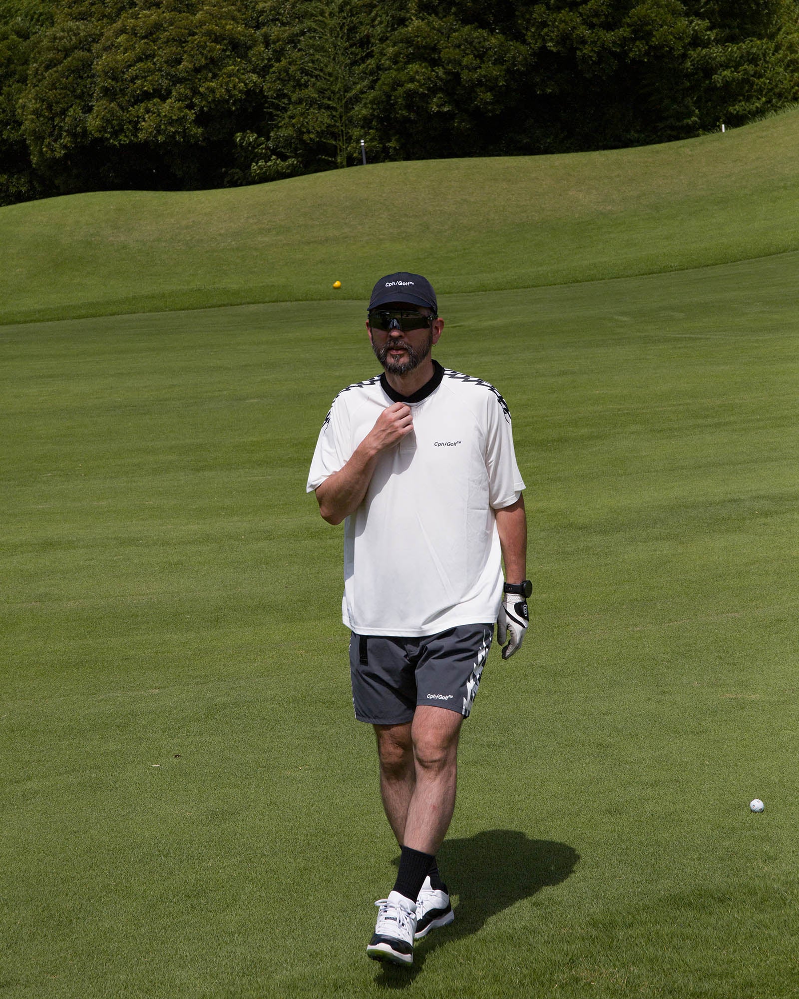 THUNDER STRIPES HENRY POLO - WHITE - – Cph/Golf™︎