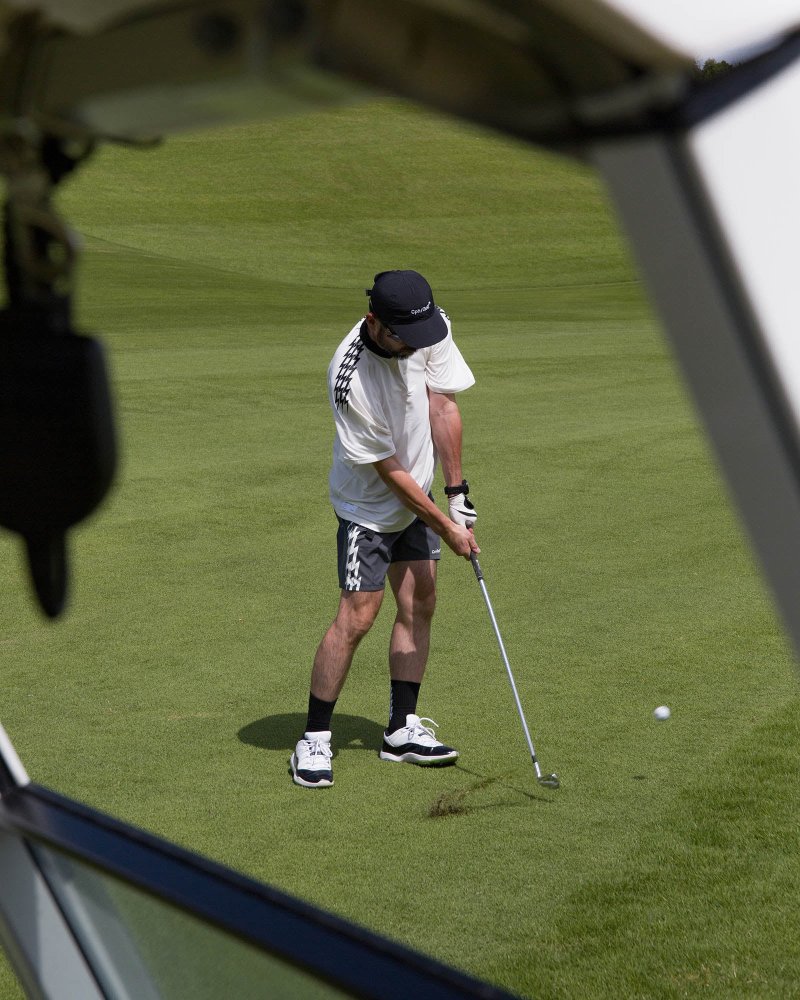 THUNDER STRIPES HENRY POLO - WHITE - – Cph/Golf™︎