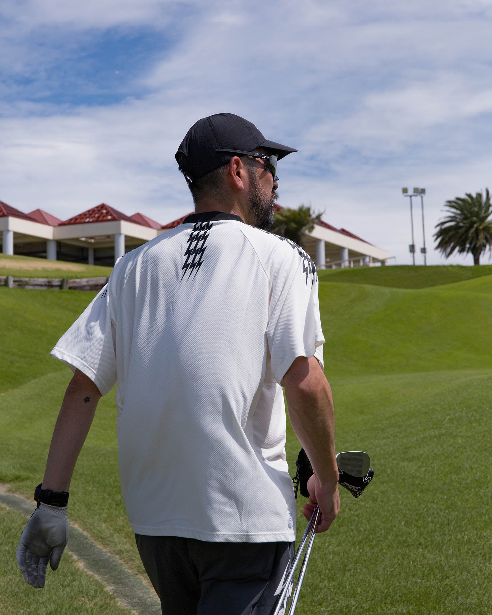 THUNDER STRIPES HENRY POLO - WHITE - – Cph/Golf™︎