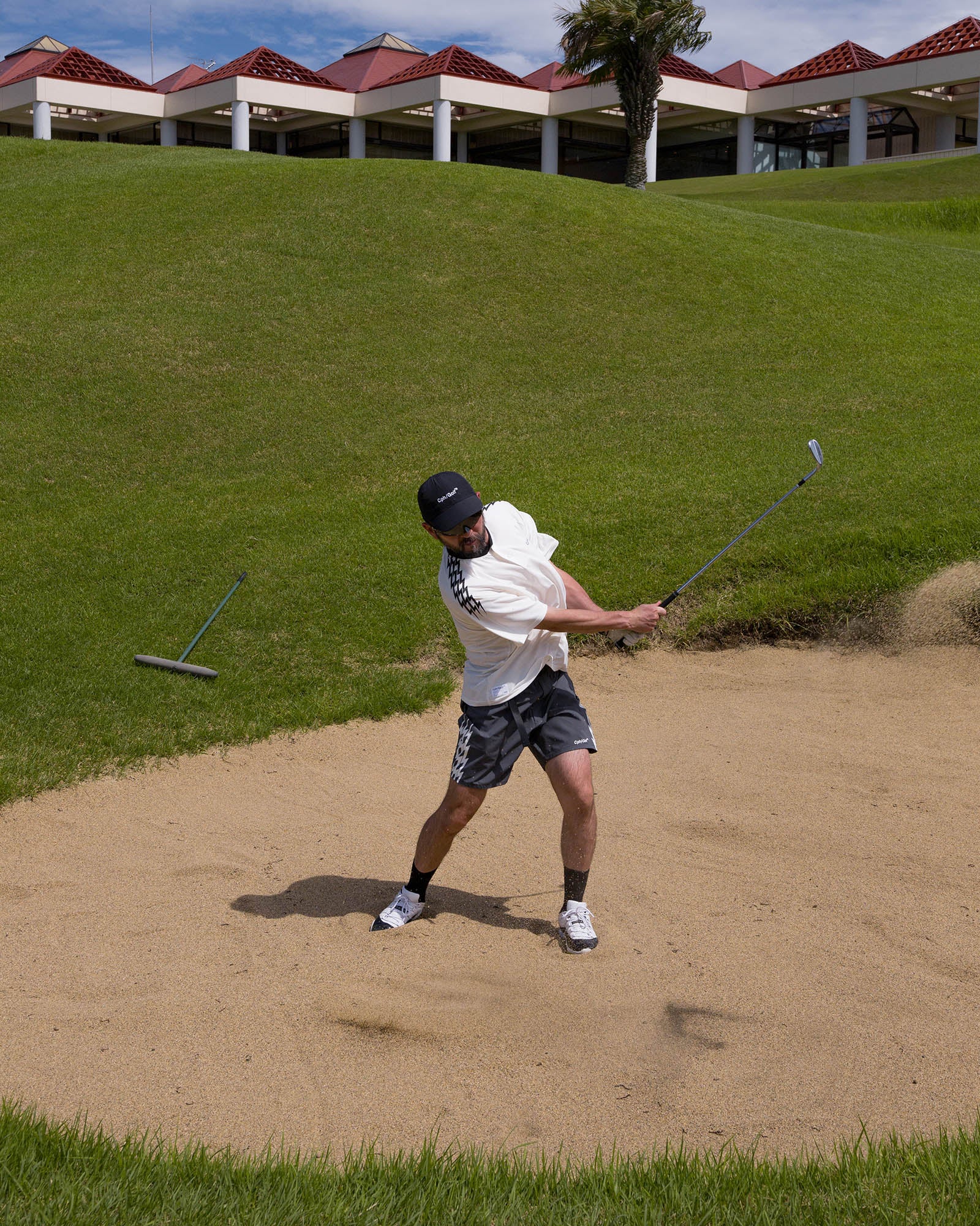 THUNDER STRIPES HENRY POLO - WHITE - – Cph/Golf™︎