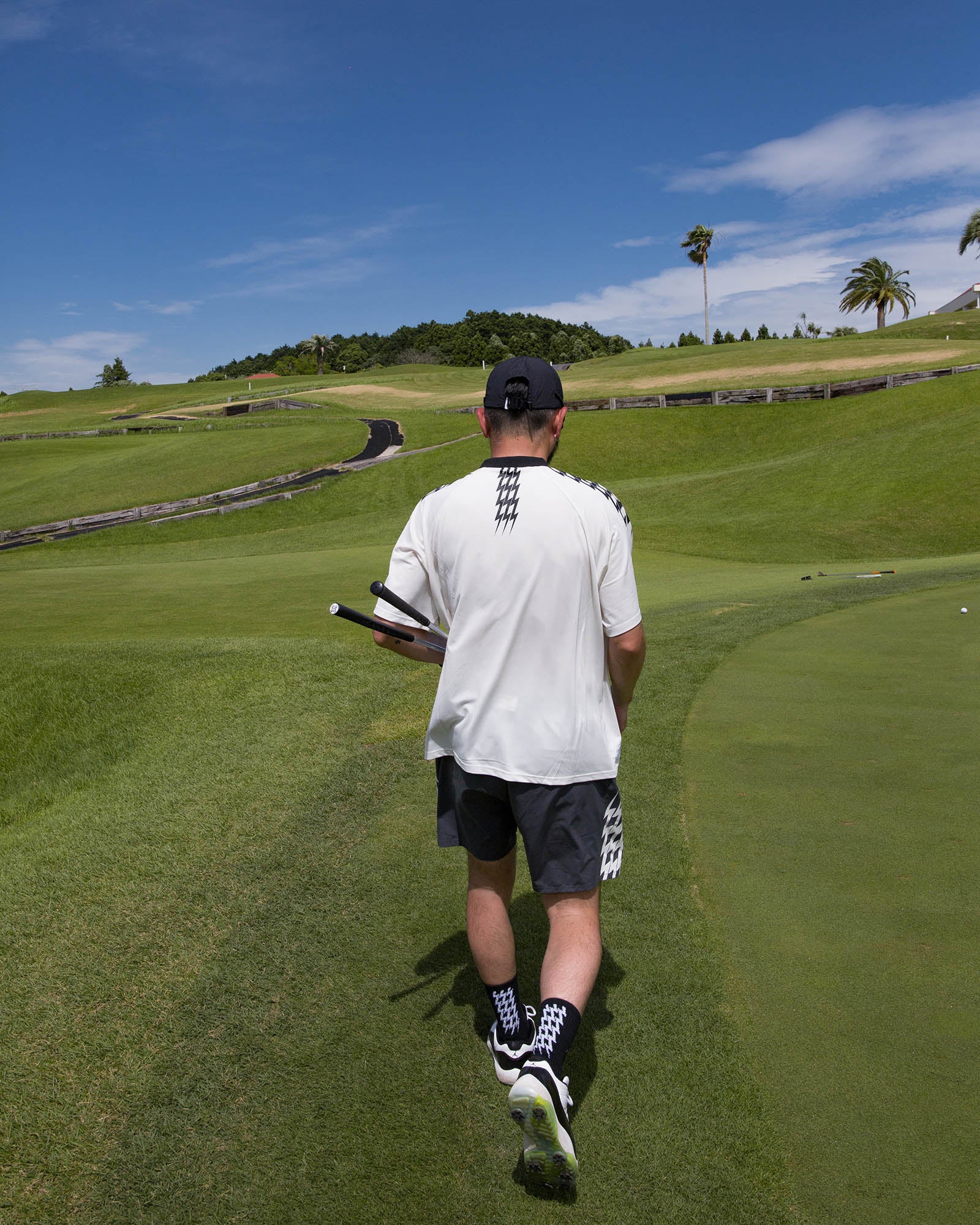 THUNDER STRIPES ADJUSTABLE SHORT - GRAY - – Cph/Golf™︎