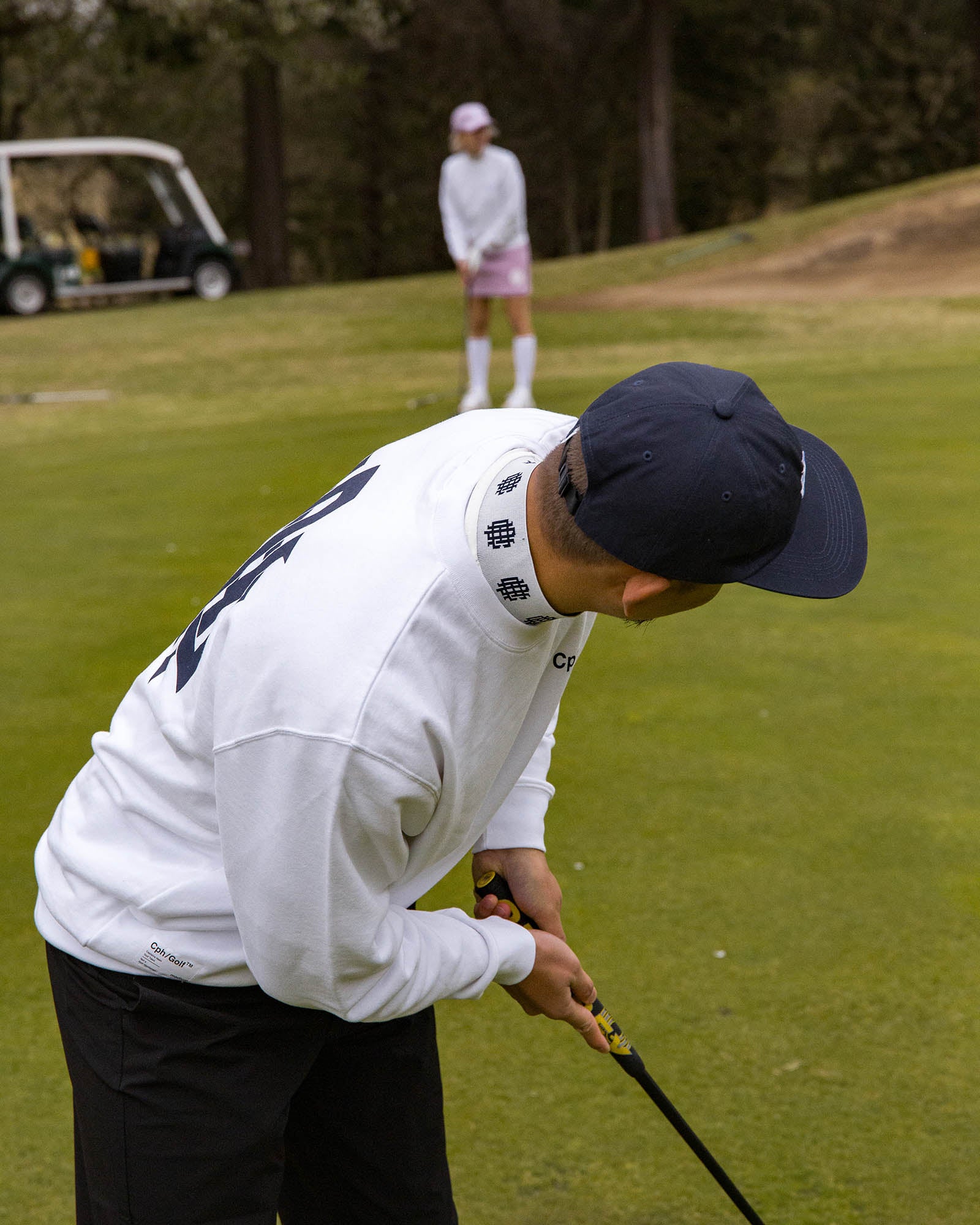 メンズウェア CPH Golf Overlap Logo Crew Sweat OVERLAP LOGO CREW SWEAT - WHITE - – Cph/Golf™︎