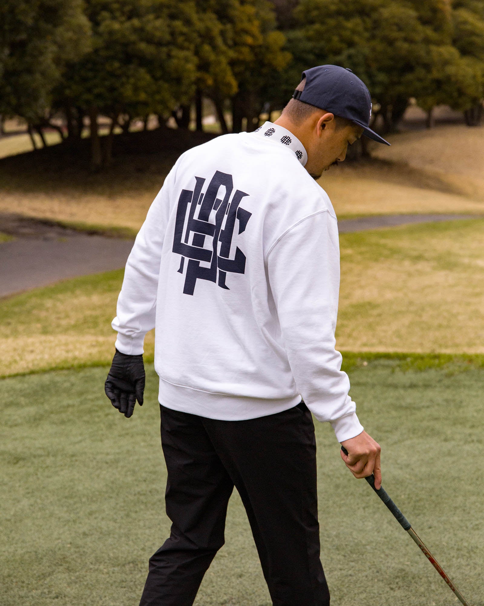 OVERLAP LOGO CREW SWEAT - WHITE - – Cph/Golf™︎