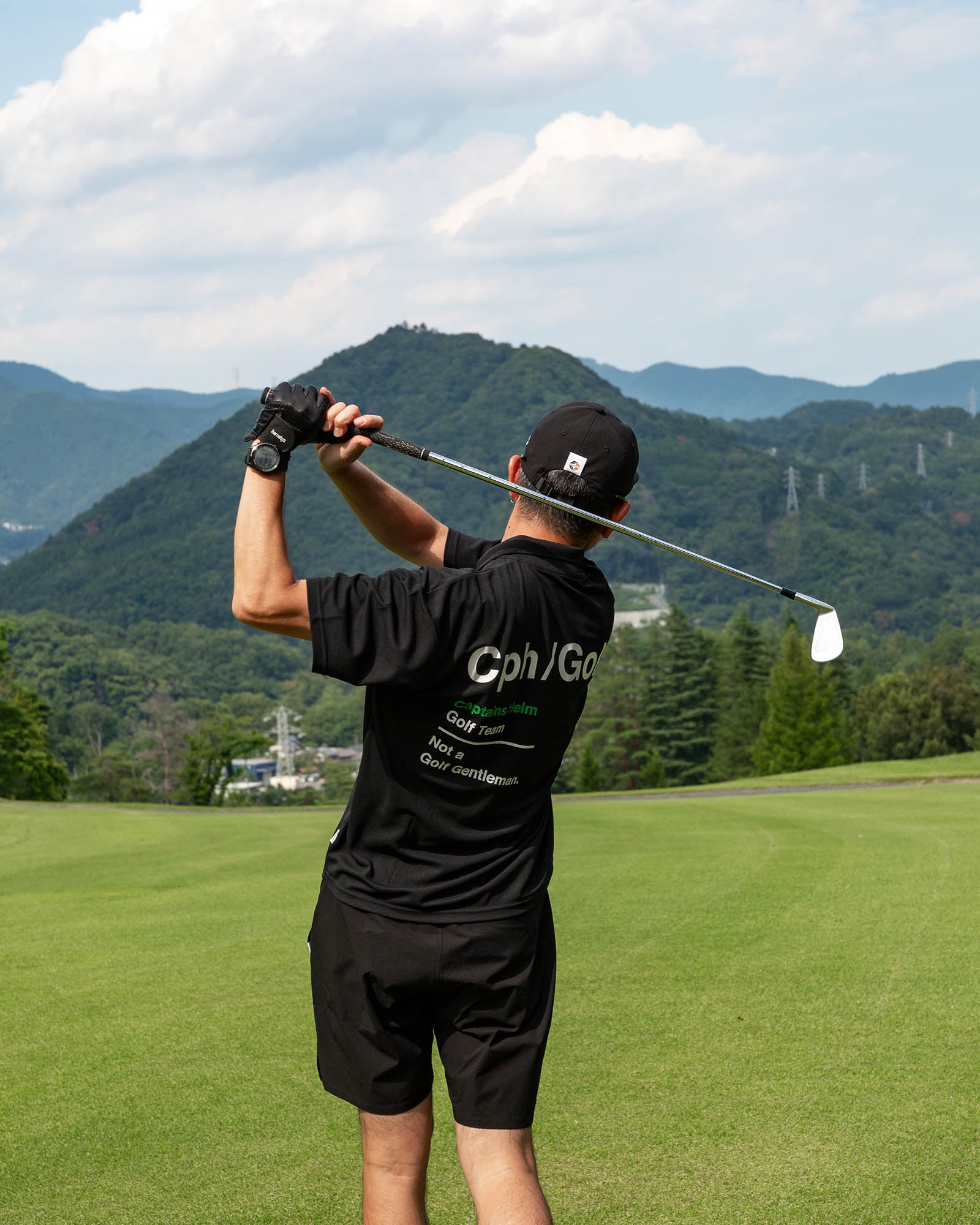 AS2OV×Cph/Golf™ #ADJUSTABLE SHORTS - BLACK - – Cph/Golf™︎