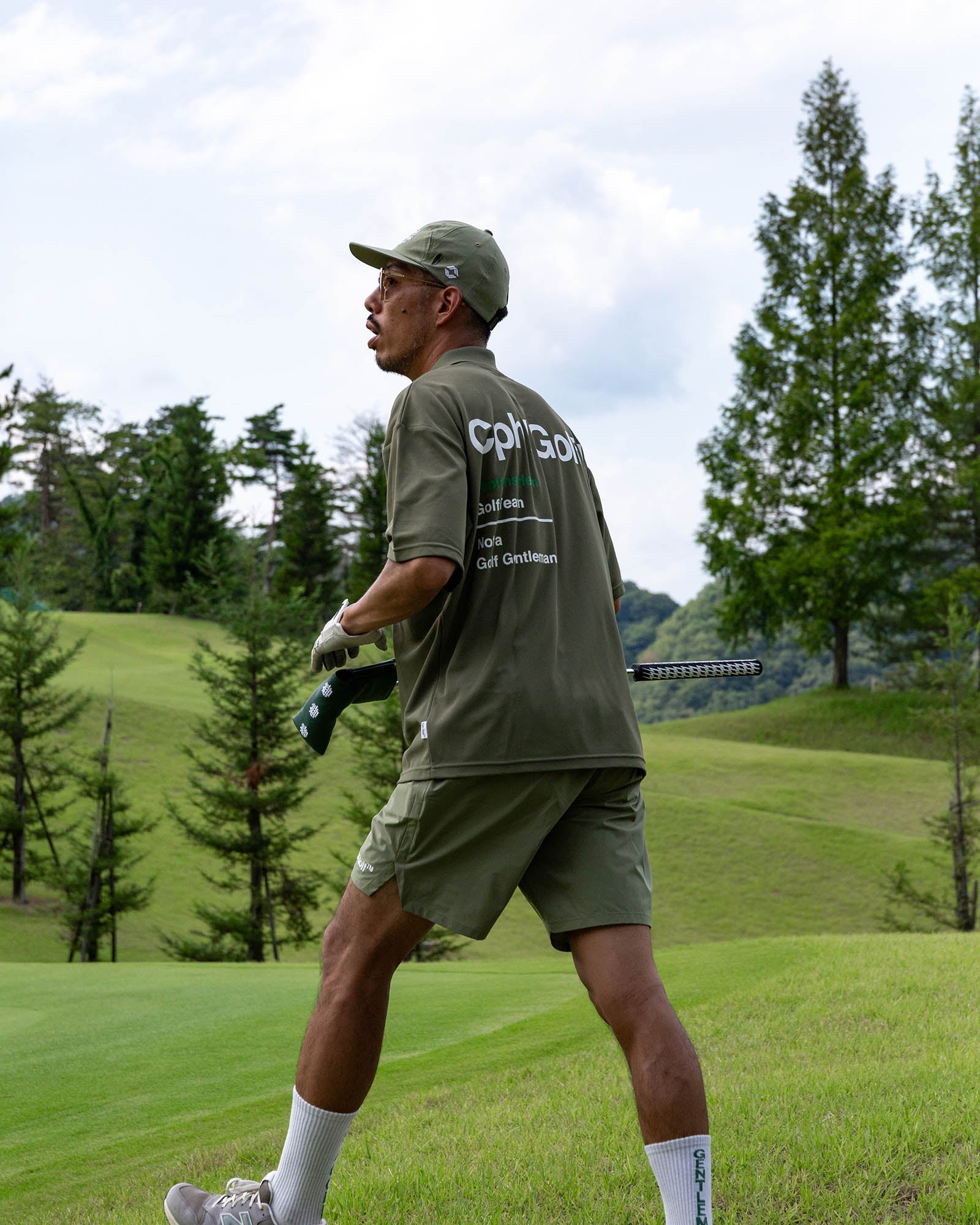 AS2OV×Cph/Golf™ #OVERSIZED S/S POLO - KHAKI - – Cph/Golf™︎