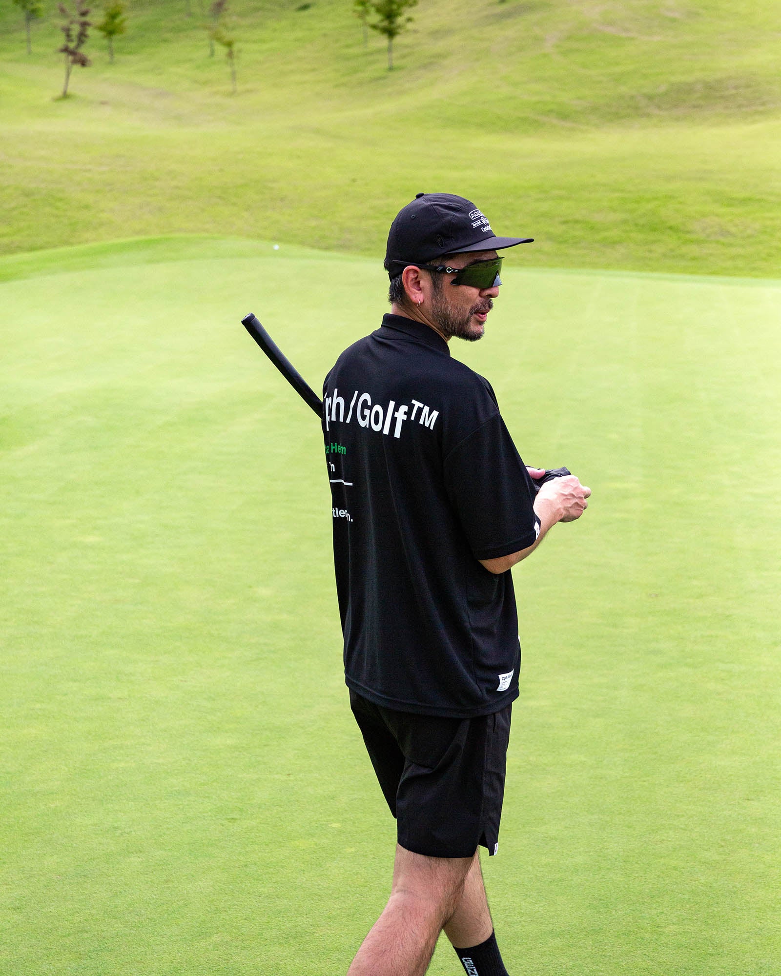 AS2OV×Cph/Golf™ #ADJUSTABLE SHORTS - BLACK - – Cph/Golf™︎