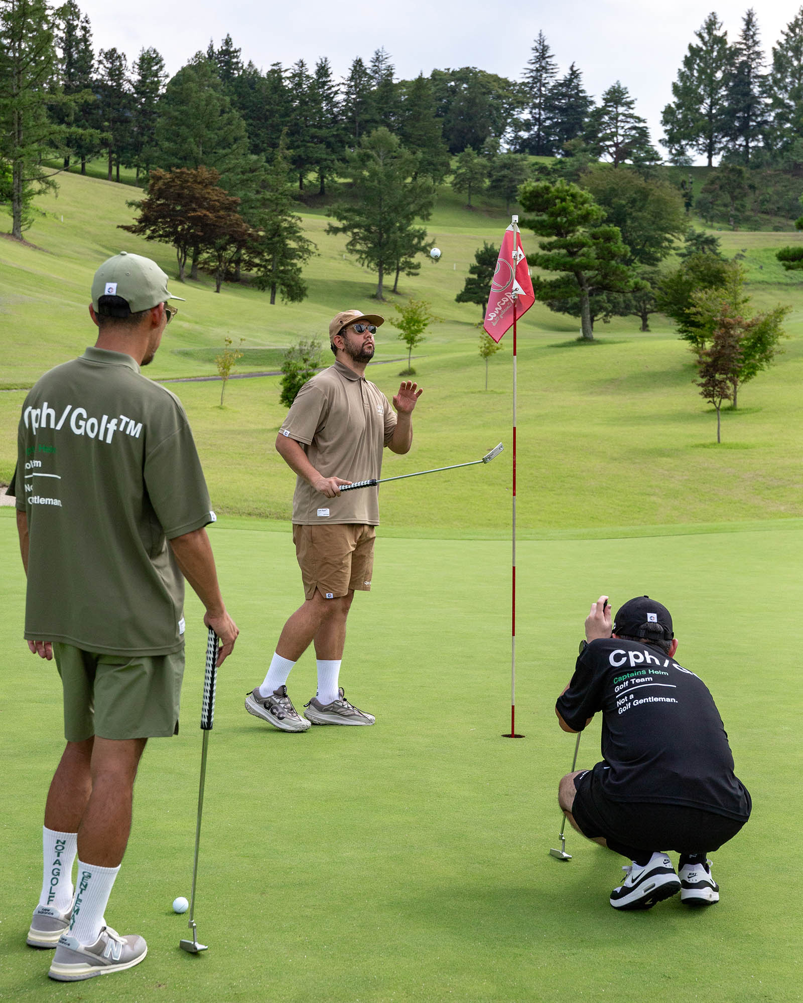 AS2OV×Cph/Golf™ #OVERSIZED S/S POLO - KHAKI - – Cph/Golf™︎