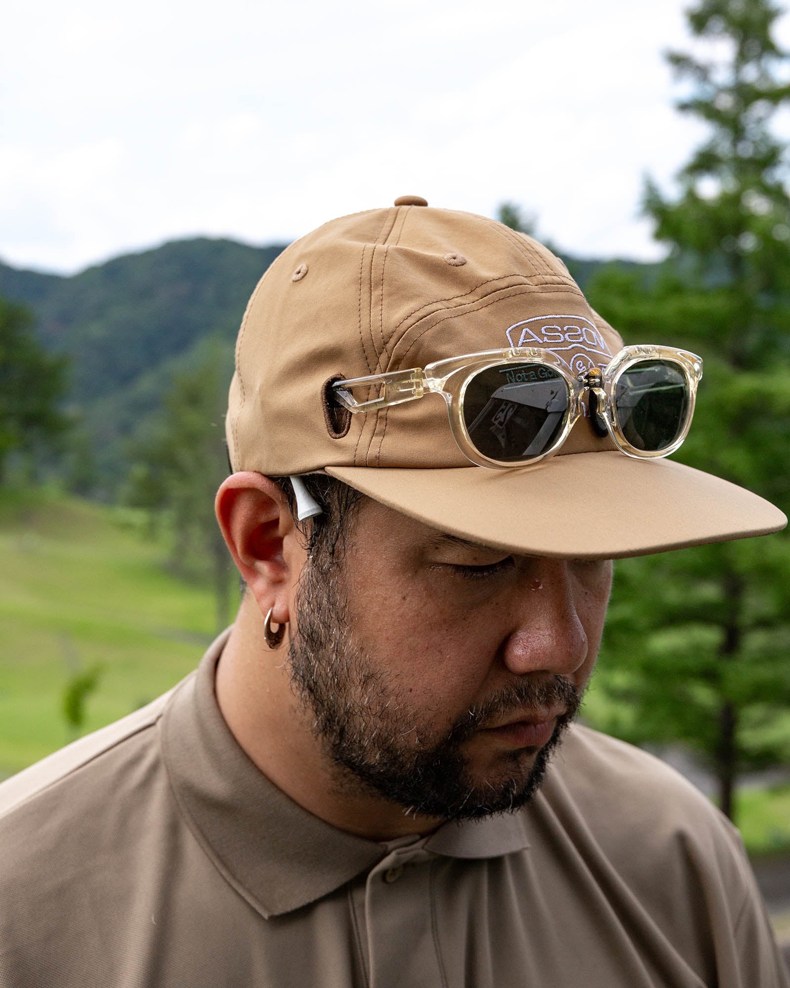 AS2OV×Cph/Golf™ #GLASSES HOLDER CAP - COYOTE - – Cph/Golf™︎